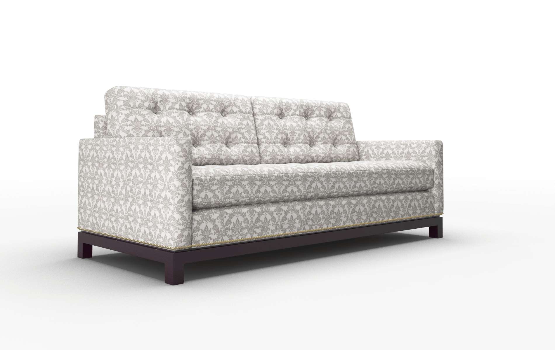 Davos Bergamo Dove Sofa espresso legs 2