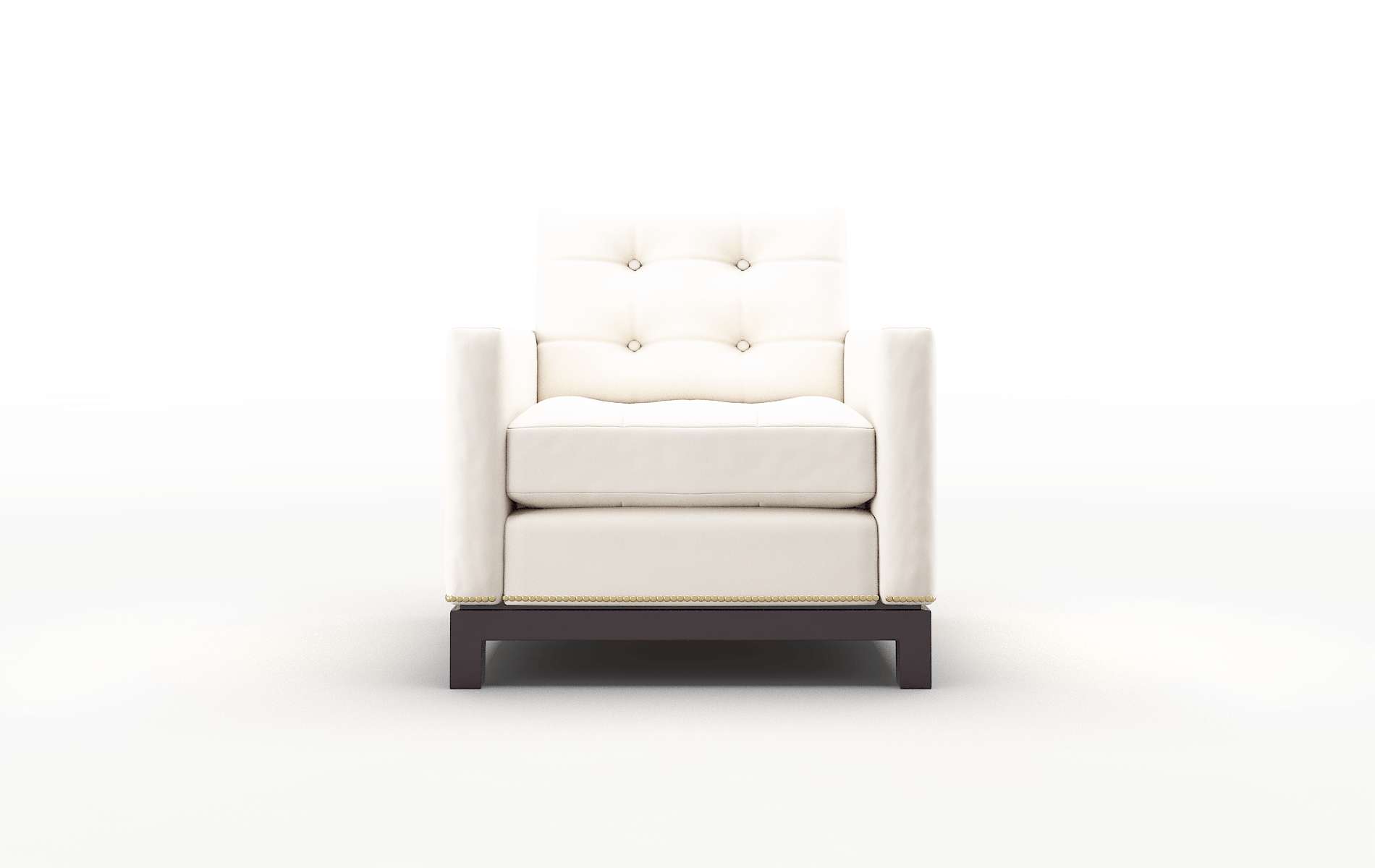 Davos Blanche Milky Chair espresso legs 1