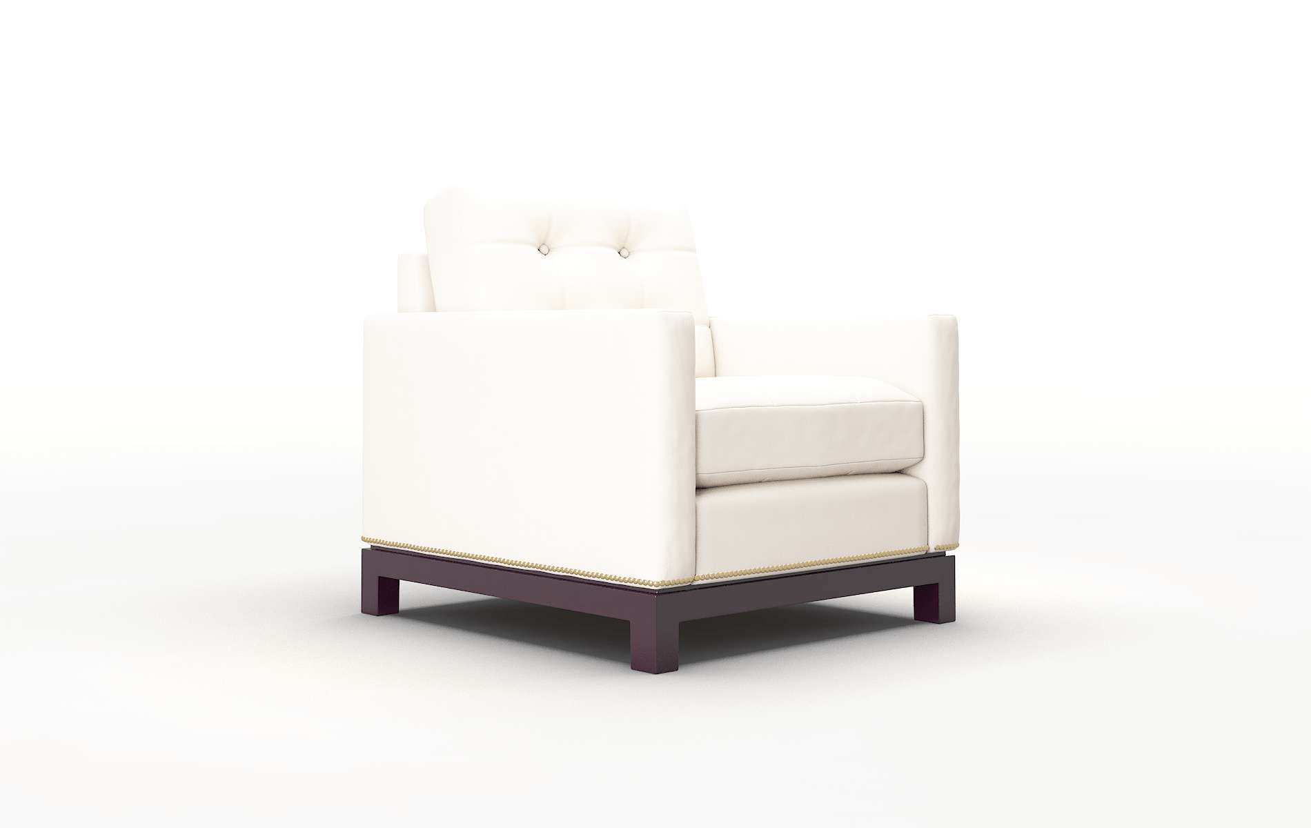 Davos Blanche Milky Chair espresso legs 2