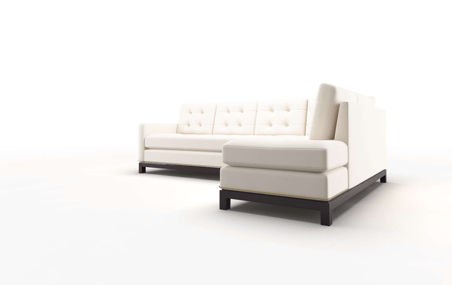 Davos Blanche Milky Panel espresso legs 4