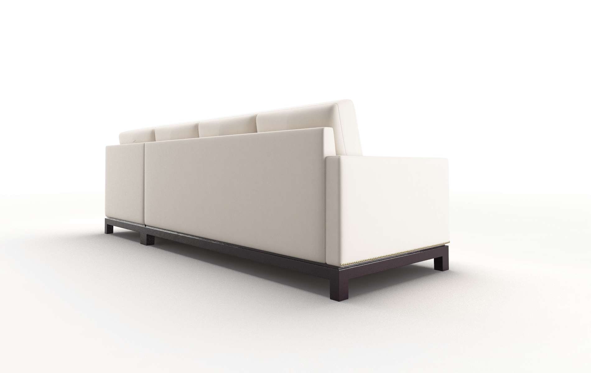 Davos Blanche Milky Panel espresso legs 5