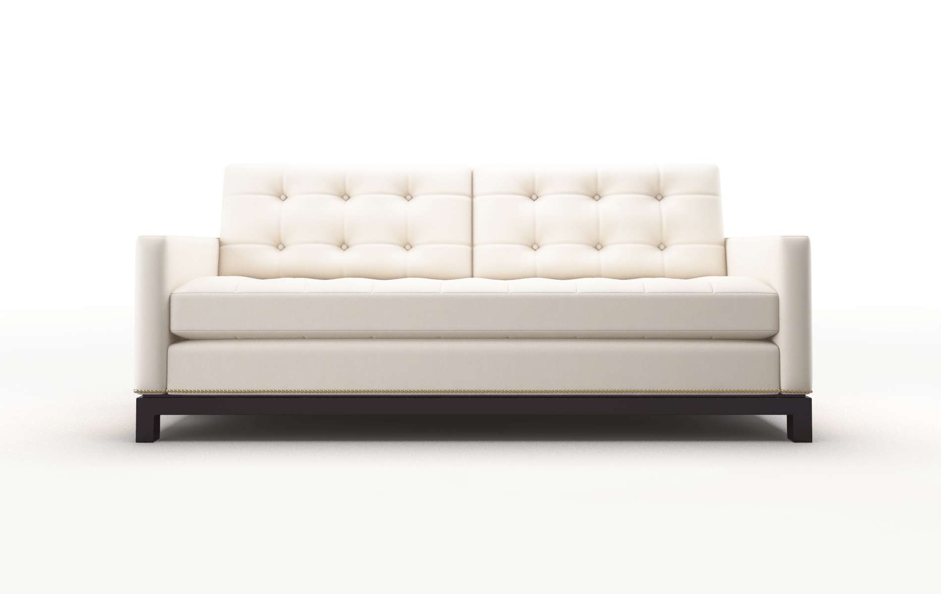 Davos Blanche Milky Sofa espresso legs 1