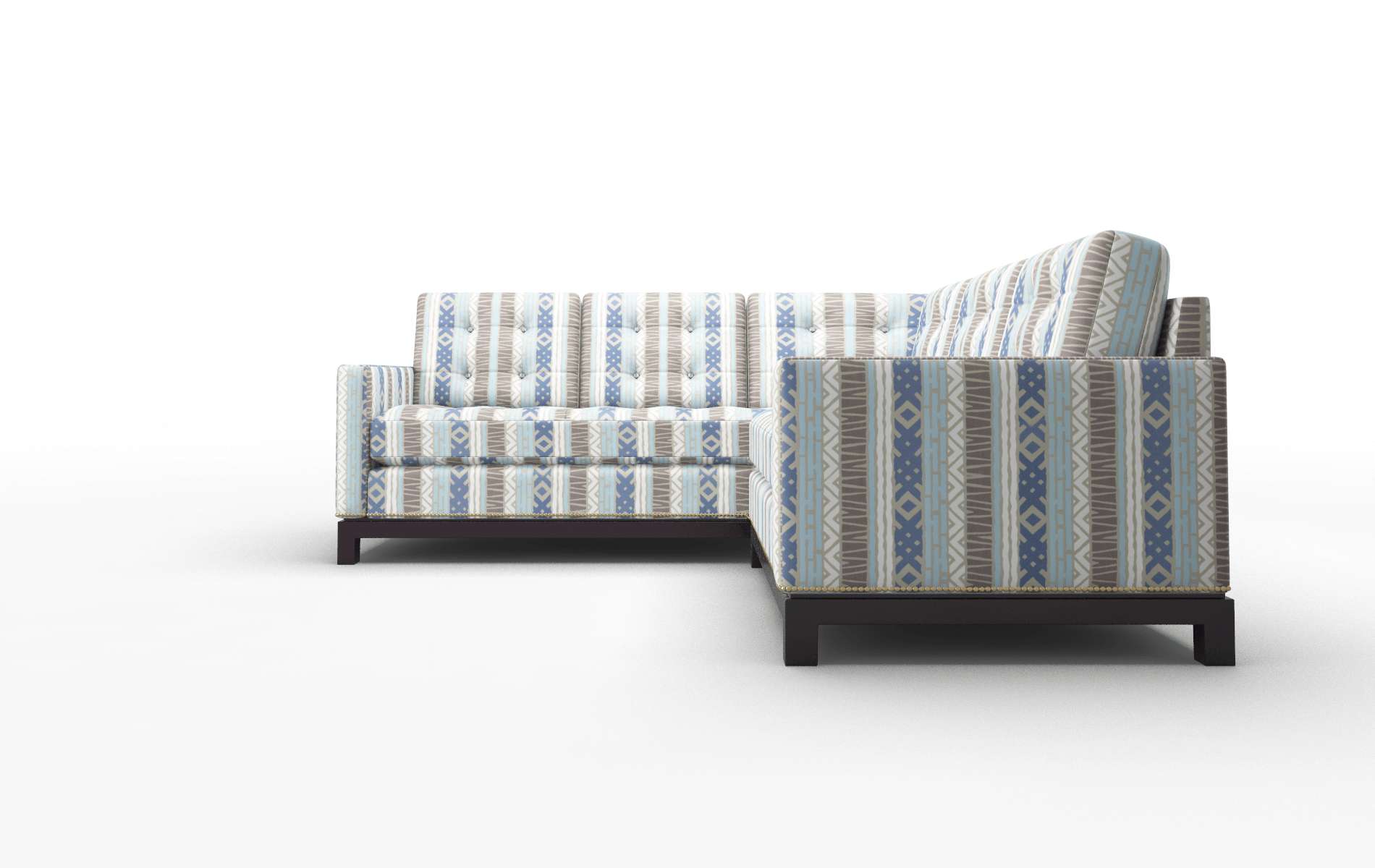 Davos Bodhi Indigo Sectional espresso legs 5