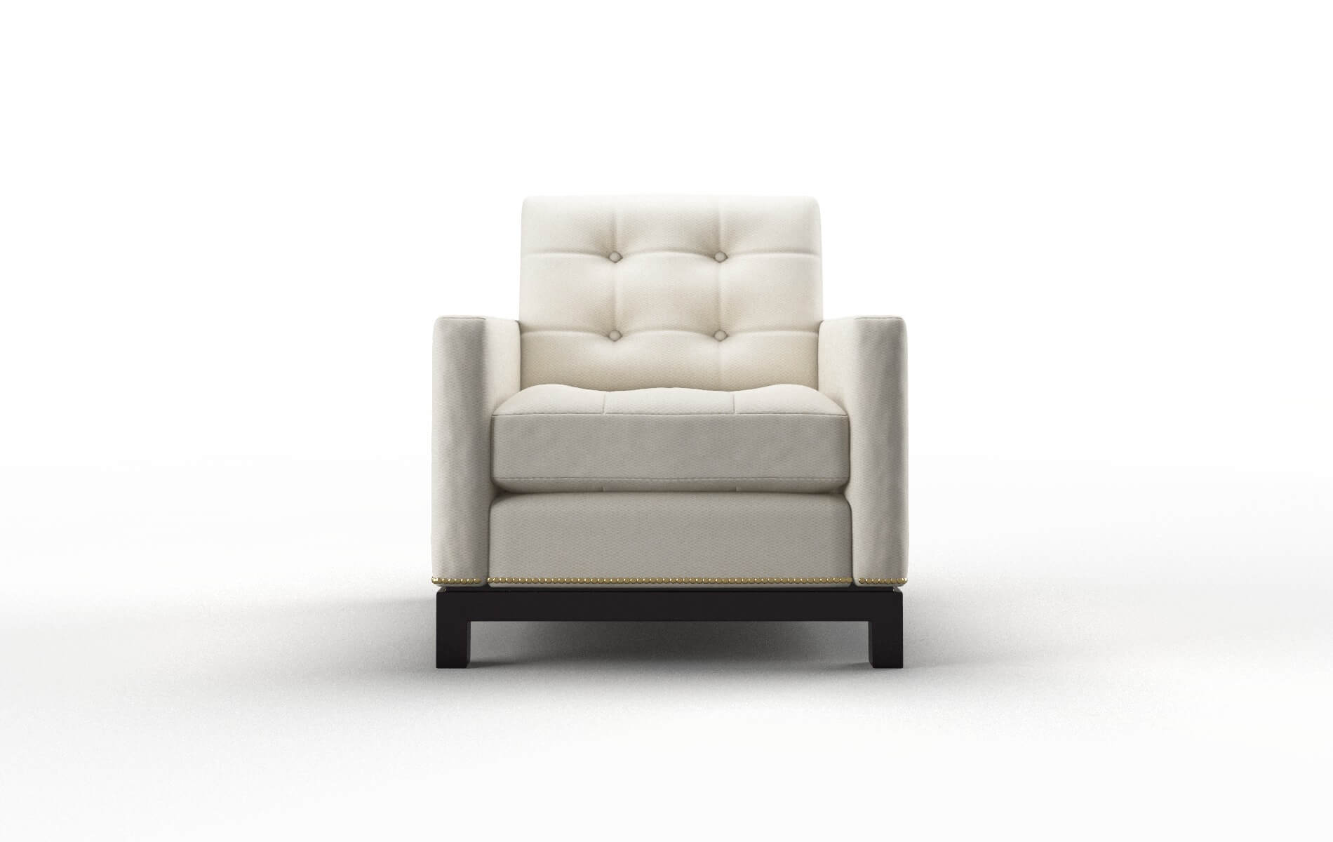 Davos Bungalow Ivory Chair espresso legs 1