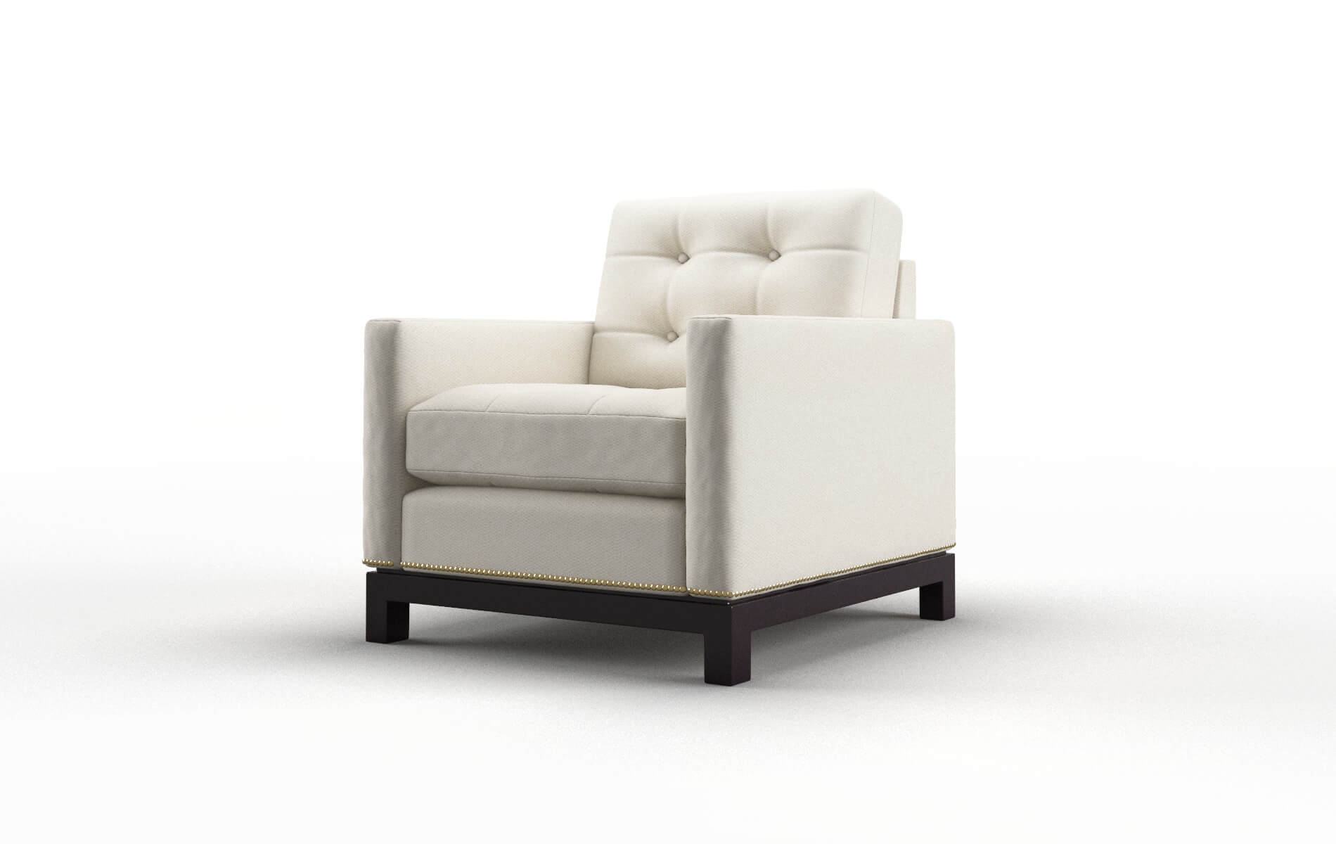 Davos Bungalow Ivory Chair espresso legs 4