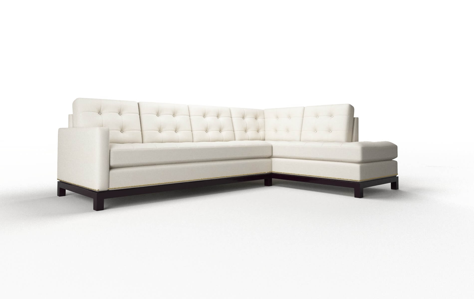 Davos Bungalow Ivory Panel espresso legs 2