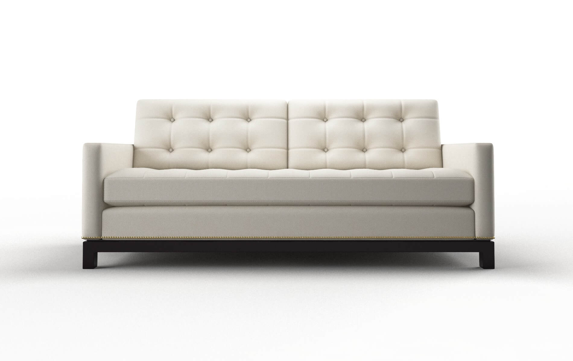 Davos Bungalow Ivory Sofa espresso legs 1