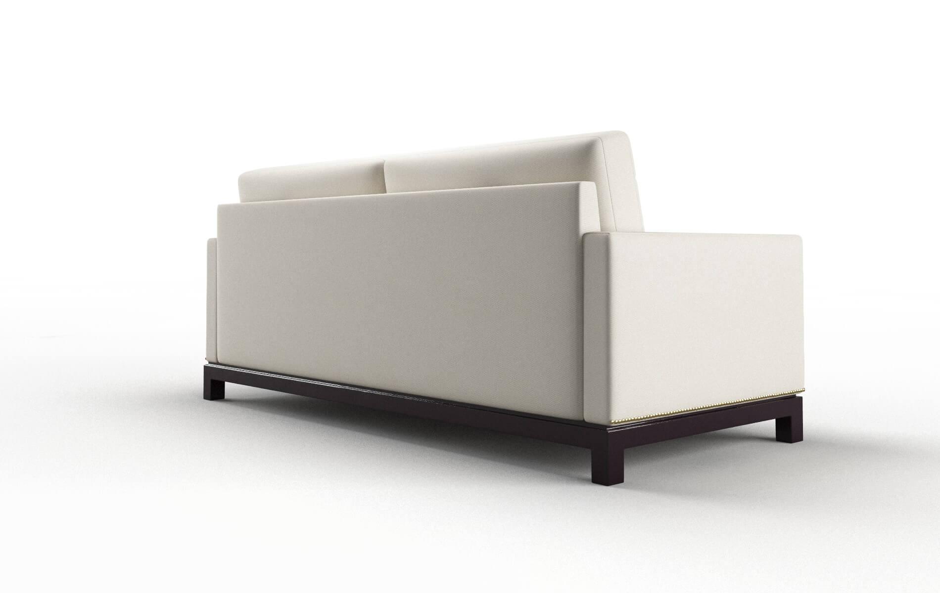Davos Bungalow Ivory Sofa espresso legs 5