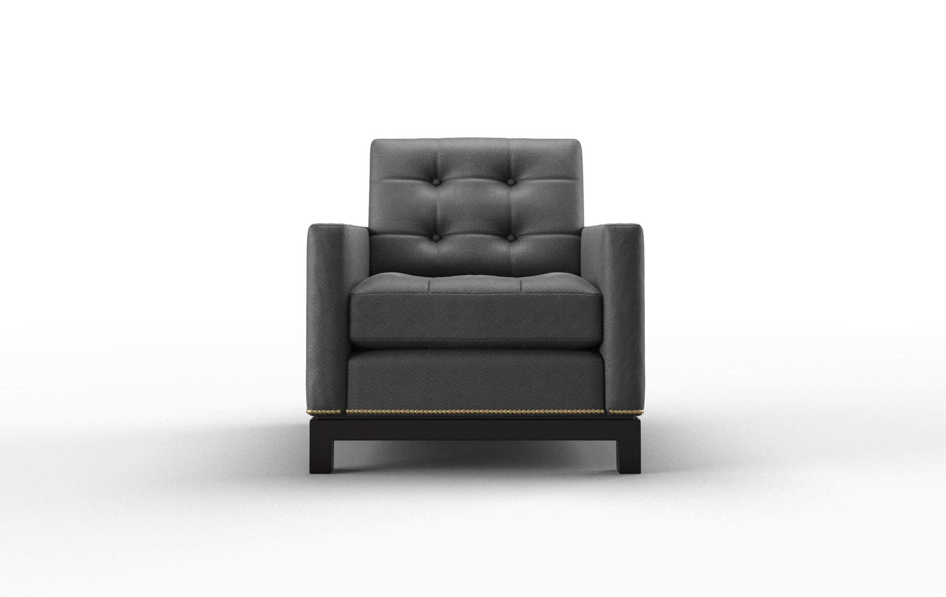 Davos Catalina Charcoal chair espresso legs