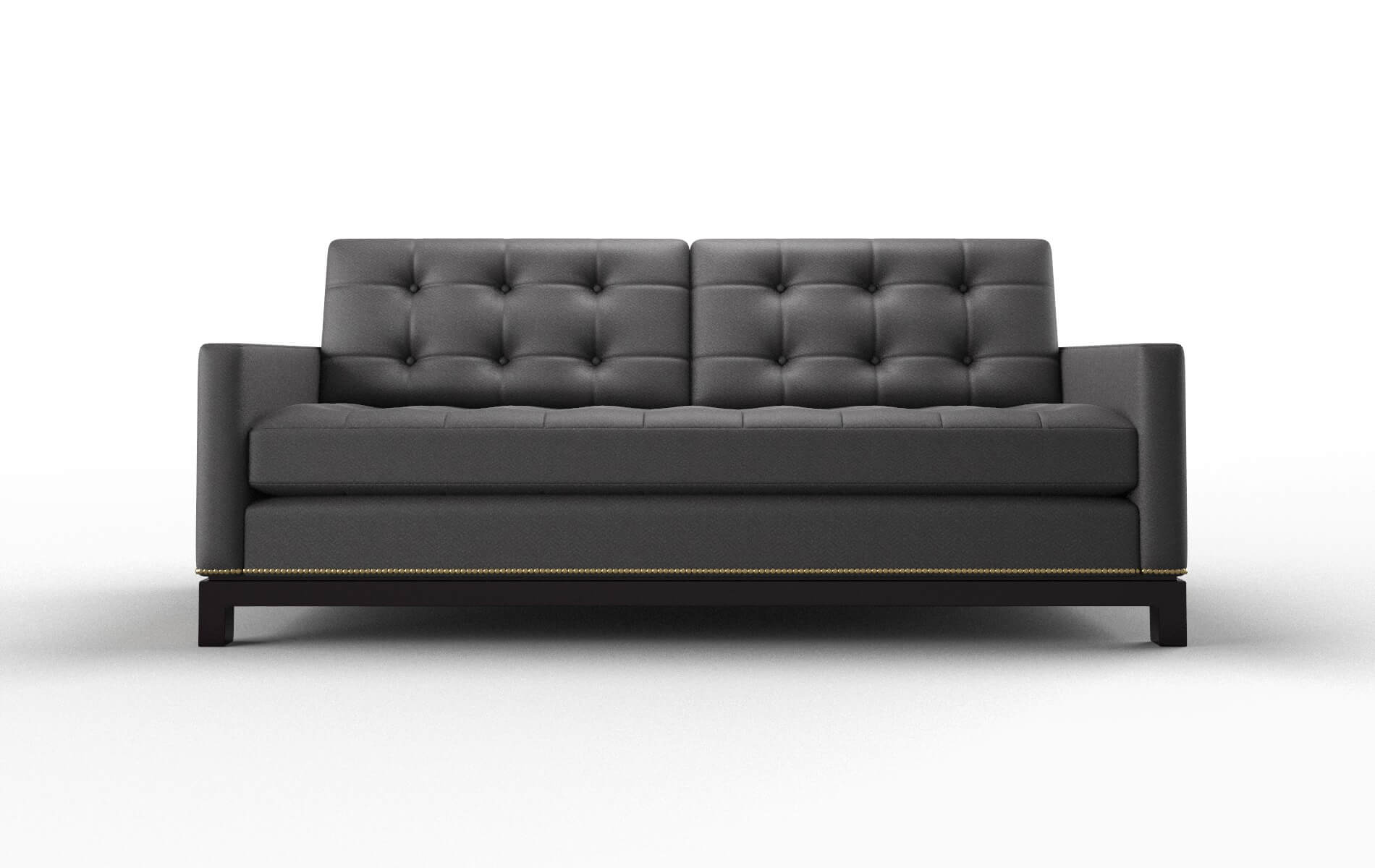 Davos Catalina Charcoal Sofa espresso legs 1