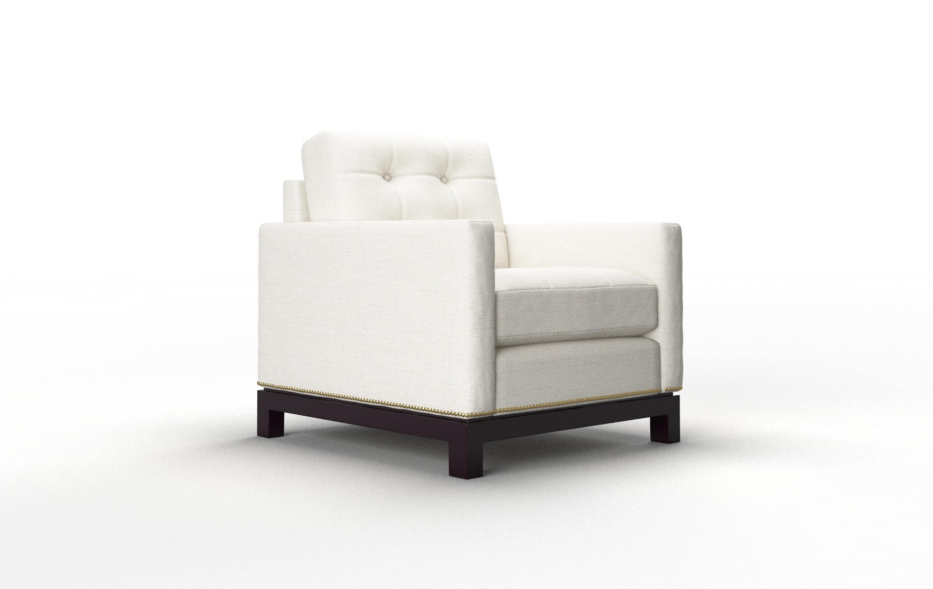 Davos Catalina Ivory Chair espresso legs 2