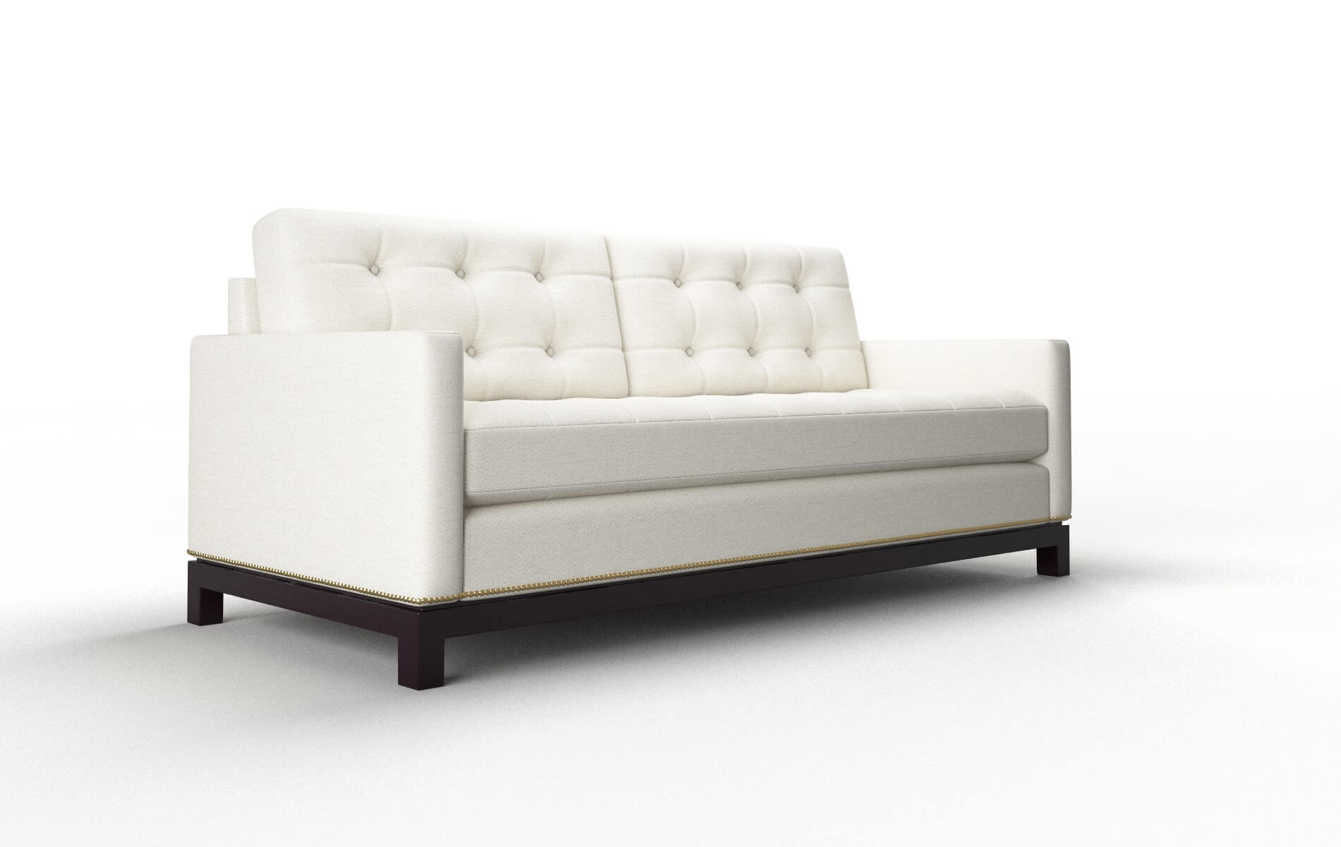 Davos Catalina Ivory Sofa espresso legs 2
