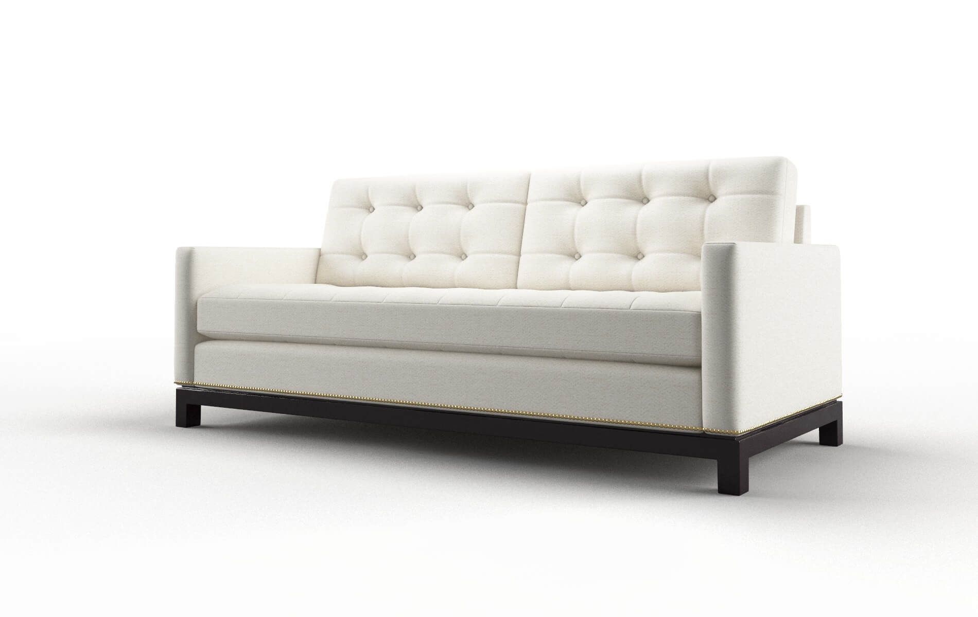 Davos Catalina Ivory Sofa espresso legs 4