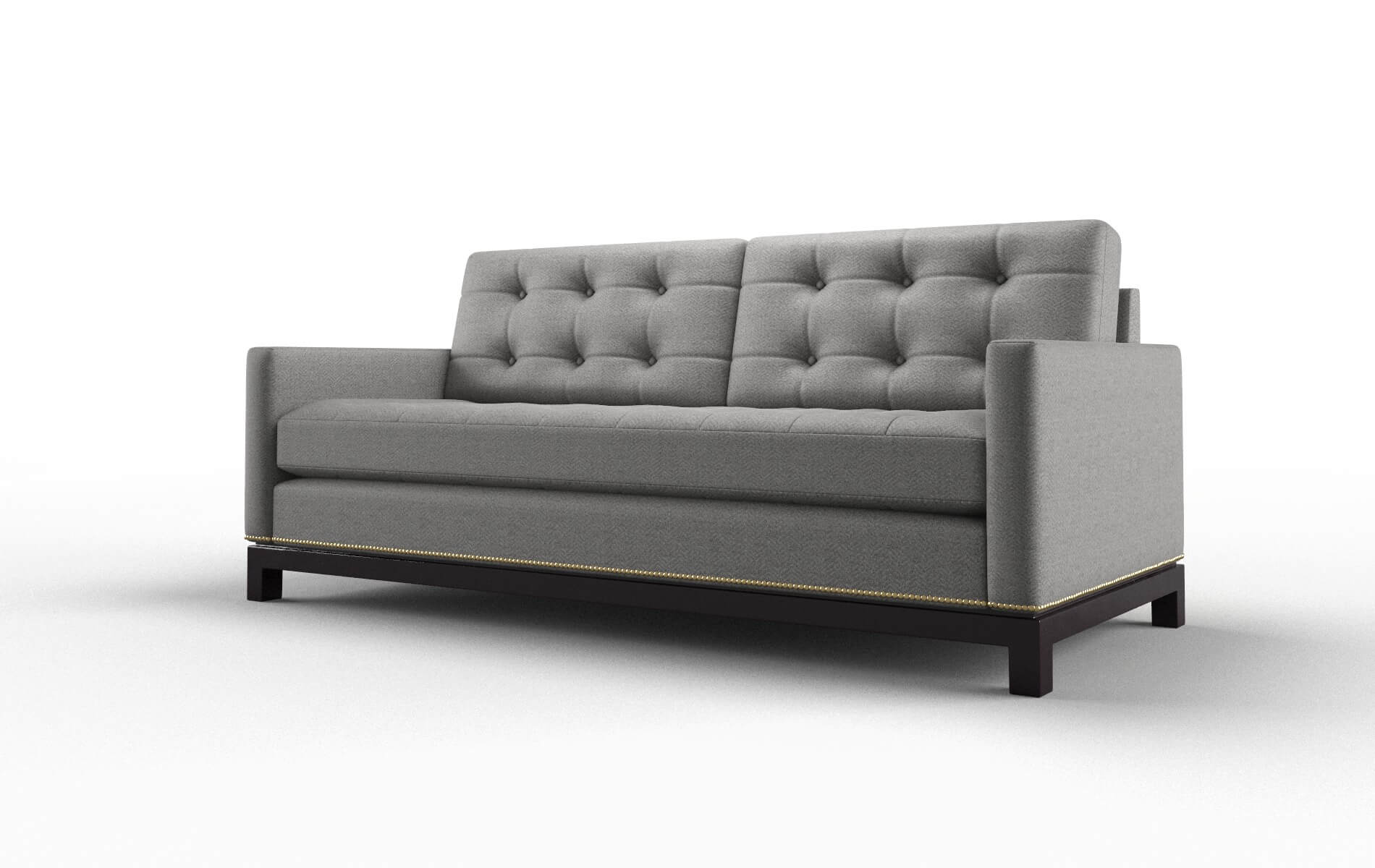 Davos Catalina Steel Sofa espresso legs 4