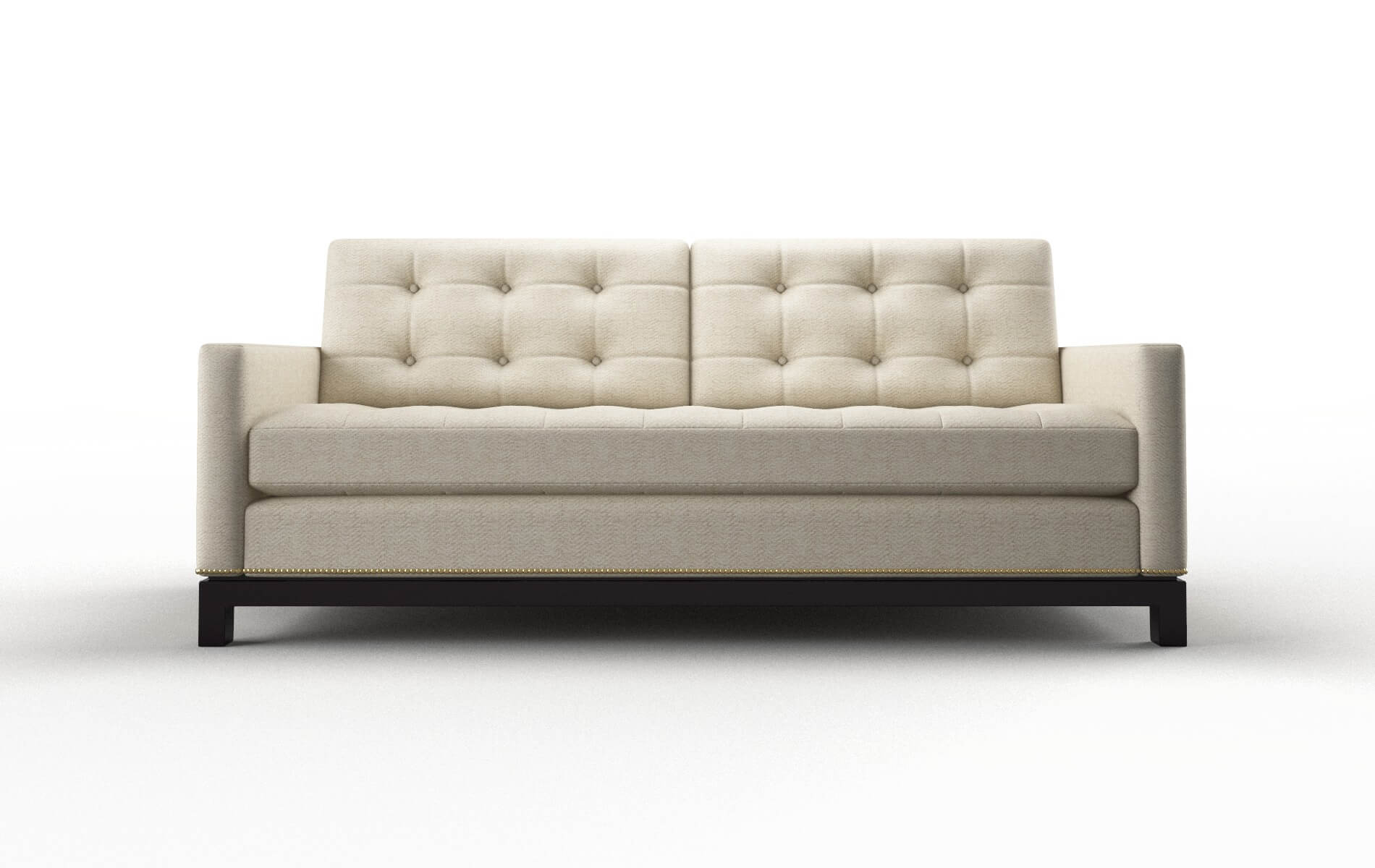 Davos Catalina Wheat Sofa espresso legs