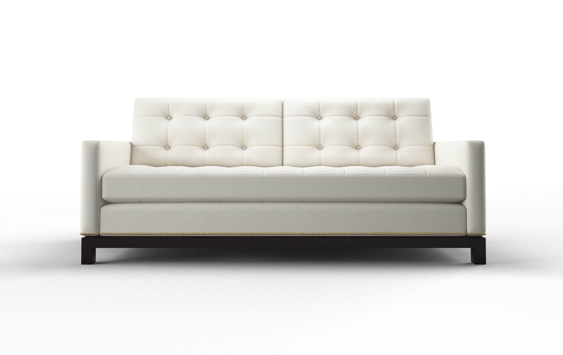 Davos Chance Bone Sofa espresso legs 1