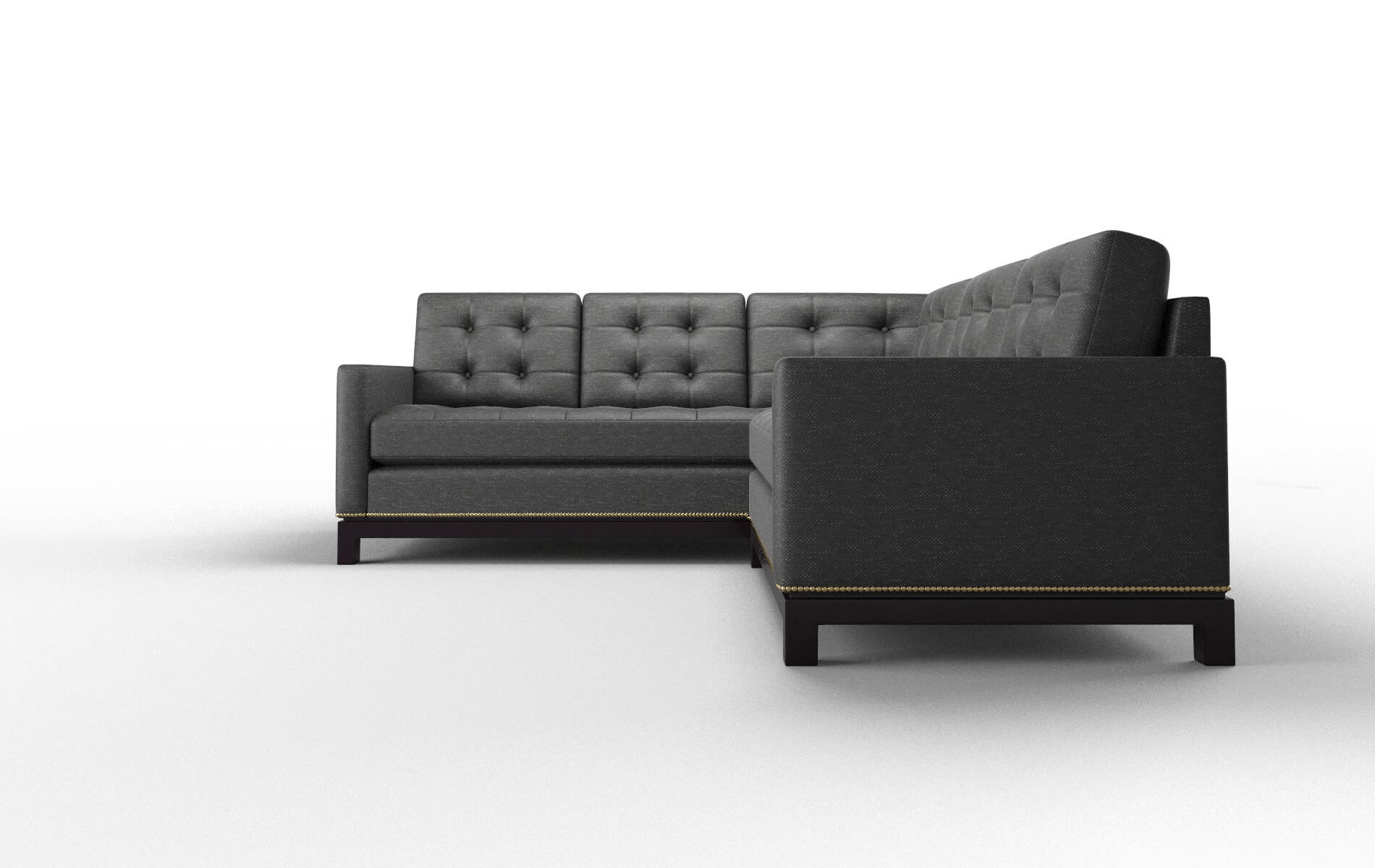 Davos Chance Denim Sectional espresso legs 5