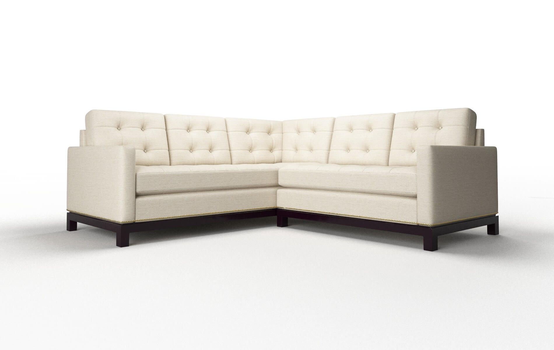 Davos Chance sand Sectional Espresso Legs  1