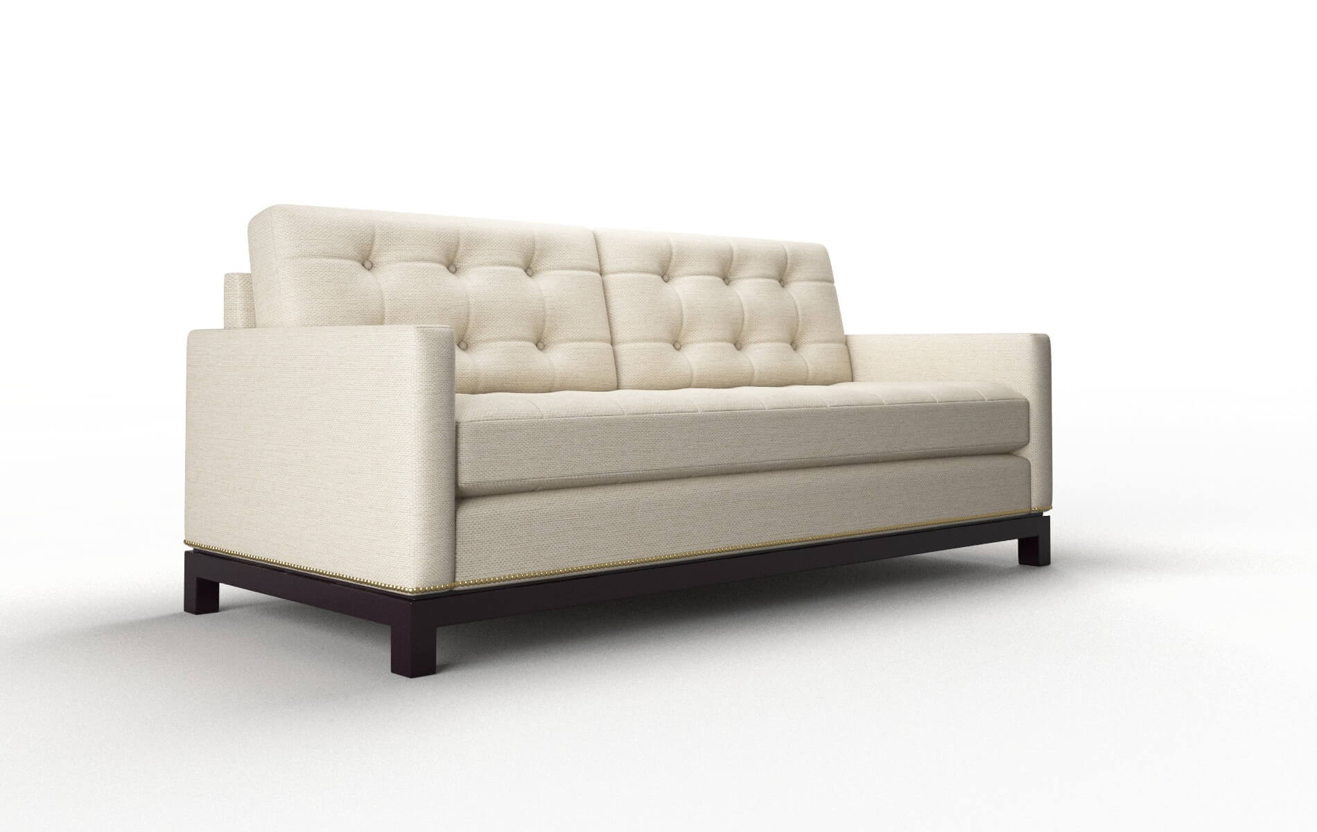 Davos Chance Sand Sofa espresso legs 2