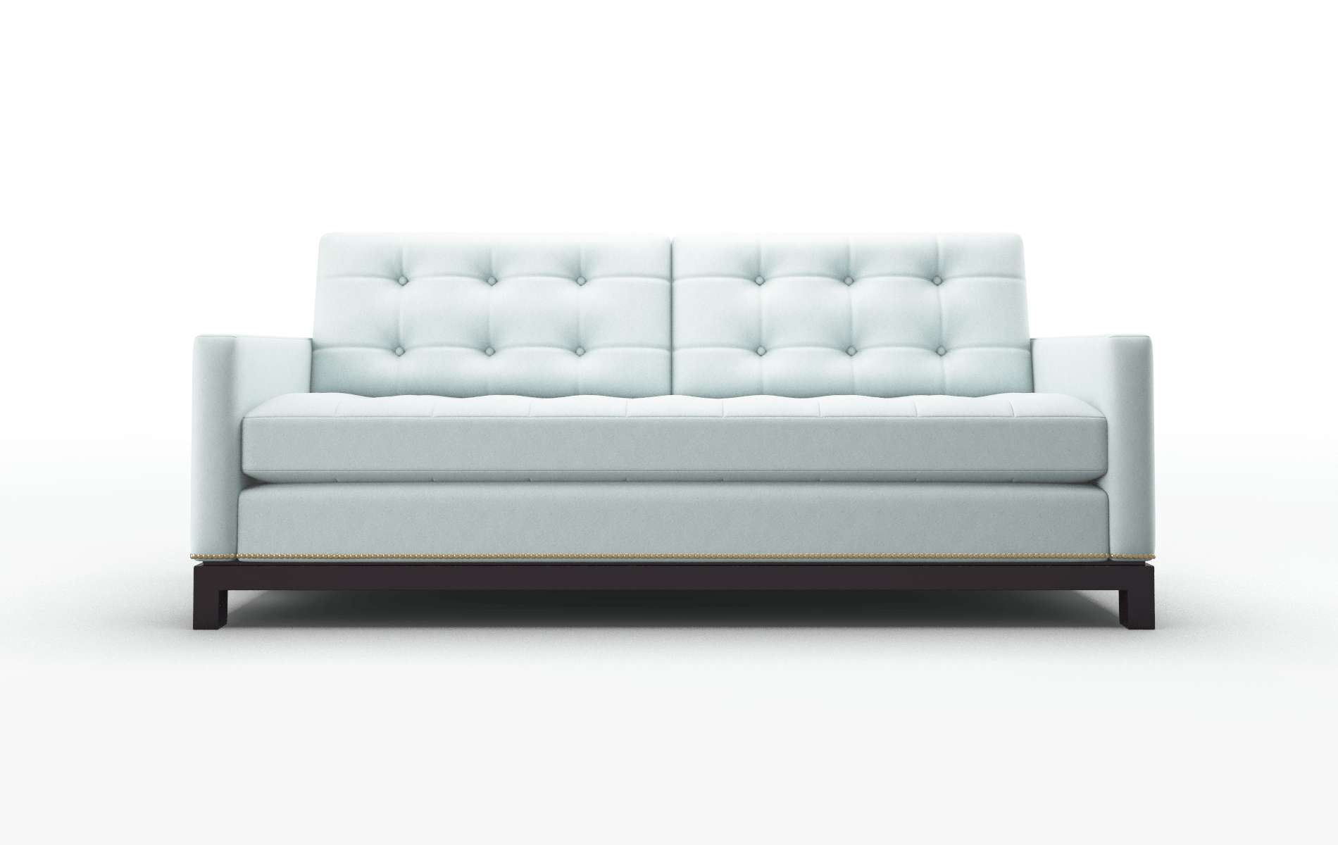 Davos Clyde Cornflower Sofa espresso legs 1