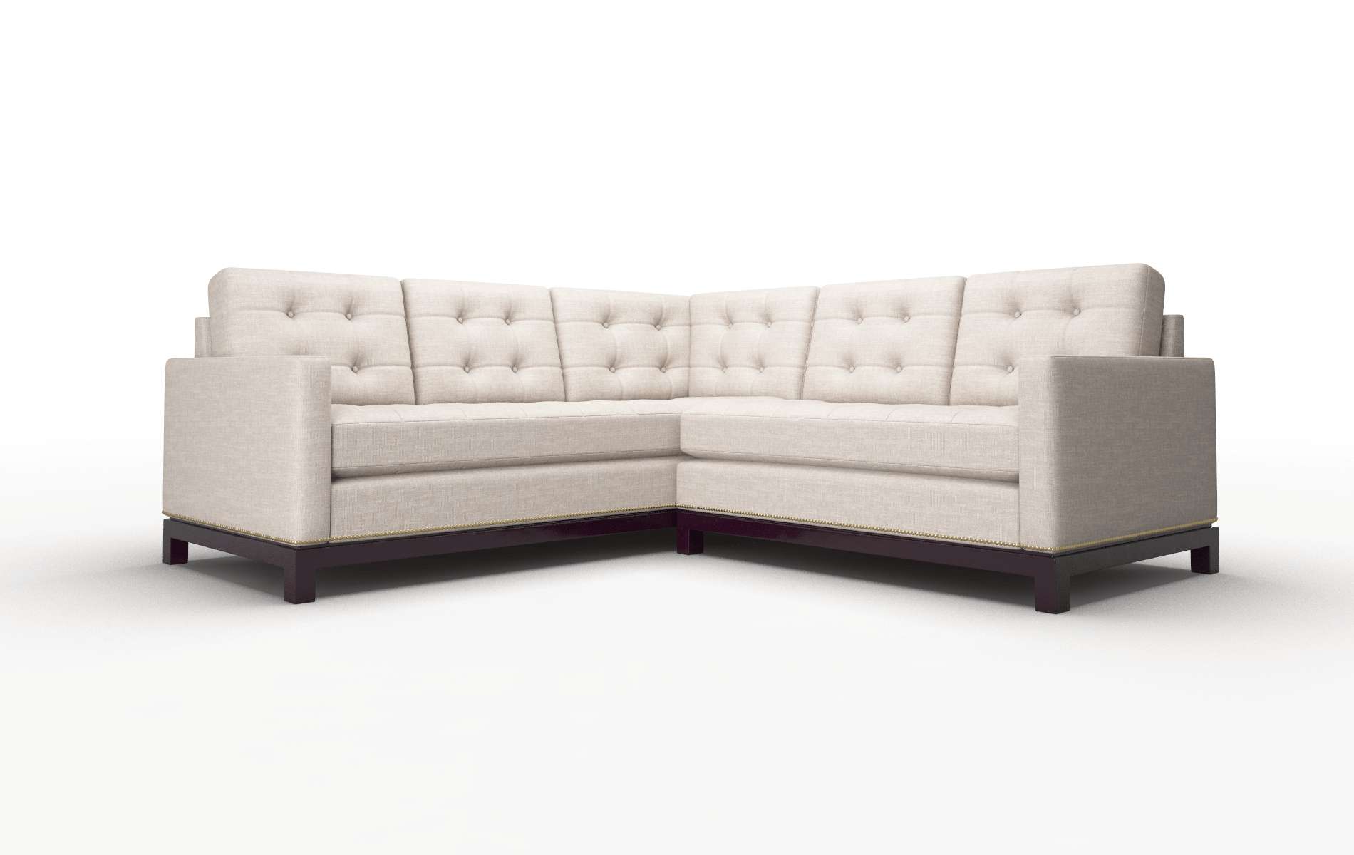 Davos Clyde dolphin Sectional Espresso Legs  1