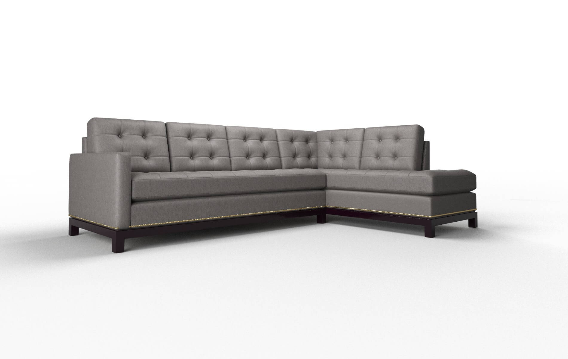 Davos Cosmo Charcoal Panel espresso legs 2
