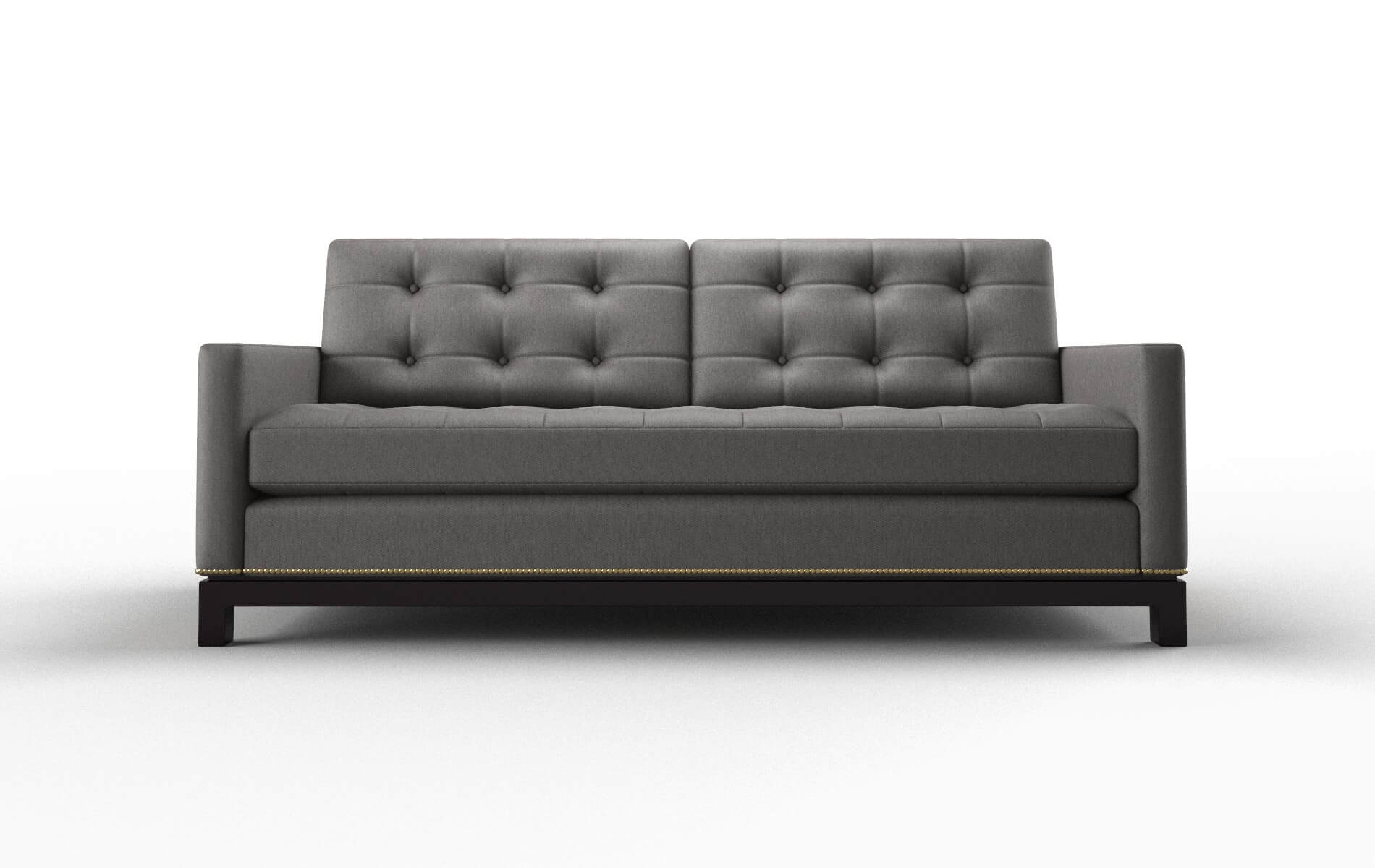 Davos Cosmo Charcoal Sofa espresso legs 1