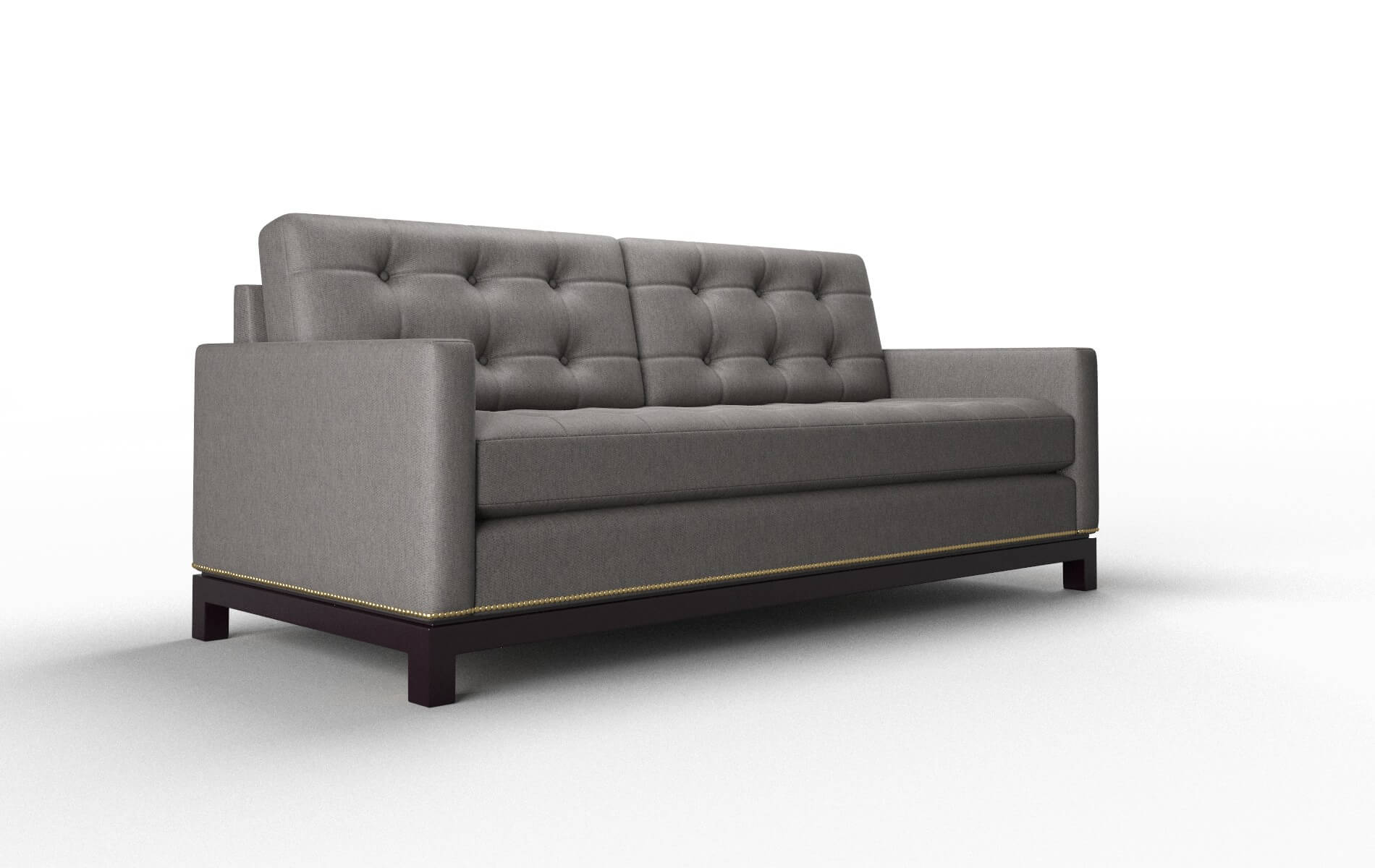 Davos Cosmo Charcoal Sofa espresso legs 2