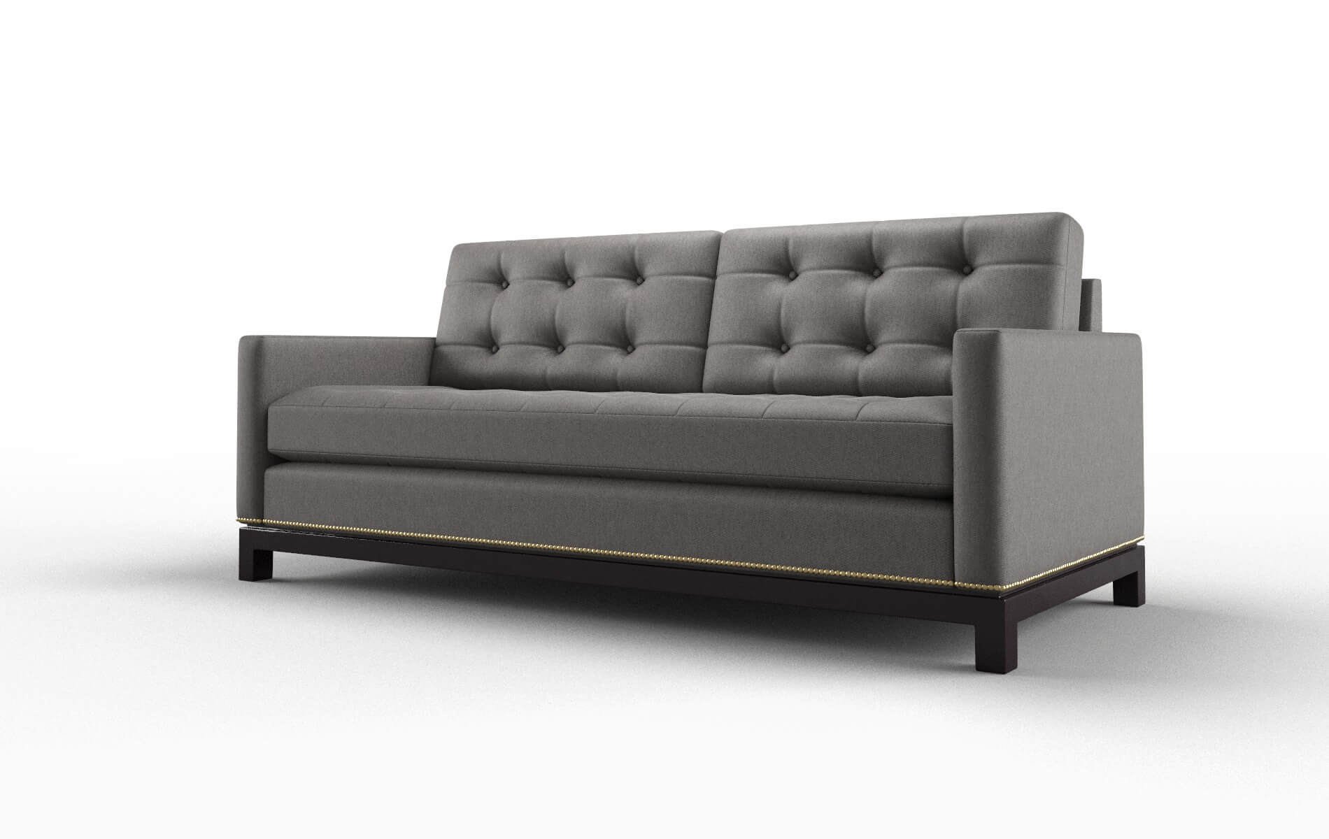 Davos Cosmo Charcoal Sofa espresso legs 4