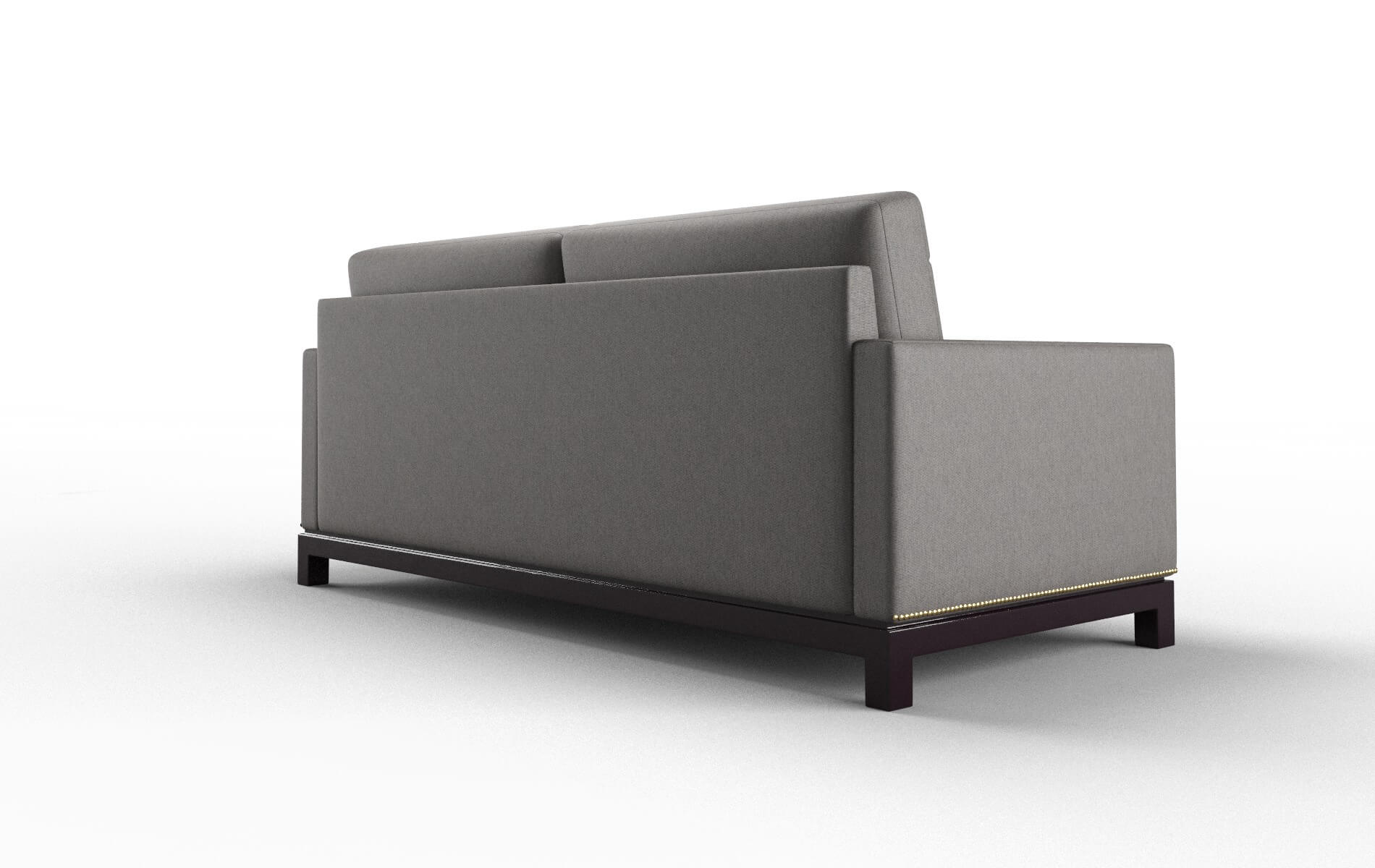 Davos Cosmo Charcoal Sofa espresso legs 5