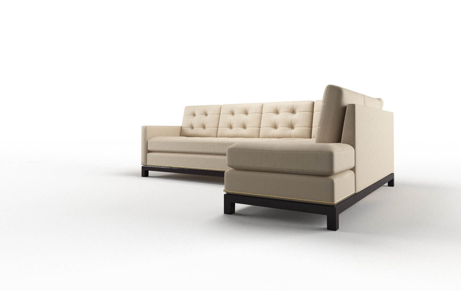 Davos Cosmo Fawn Panel espresso legs 4