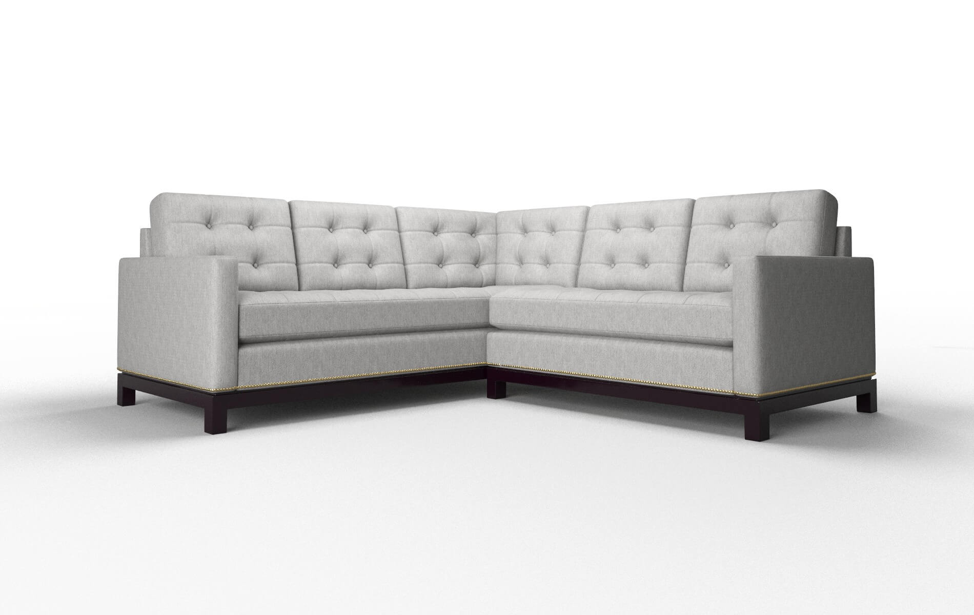 Davos Cosmo Steel Sectional espresso legs 1