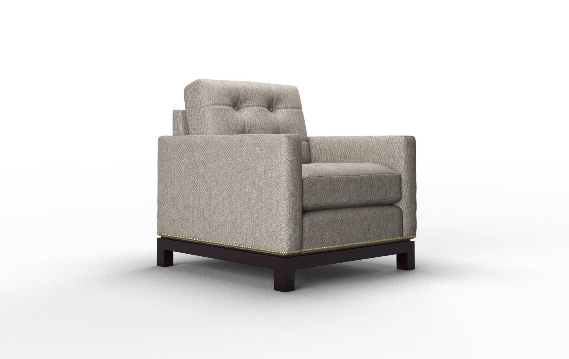 Davos Cosmo Taupe Chair espresso legs 2