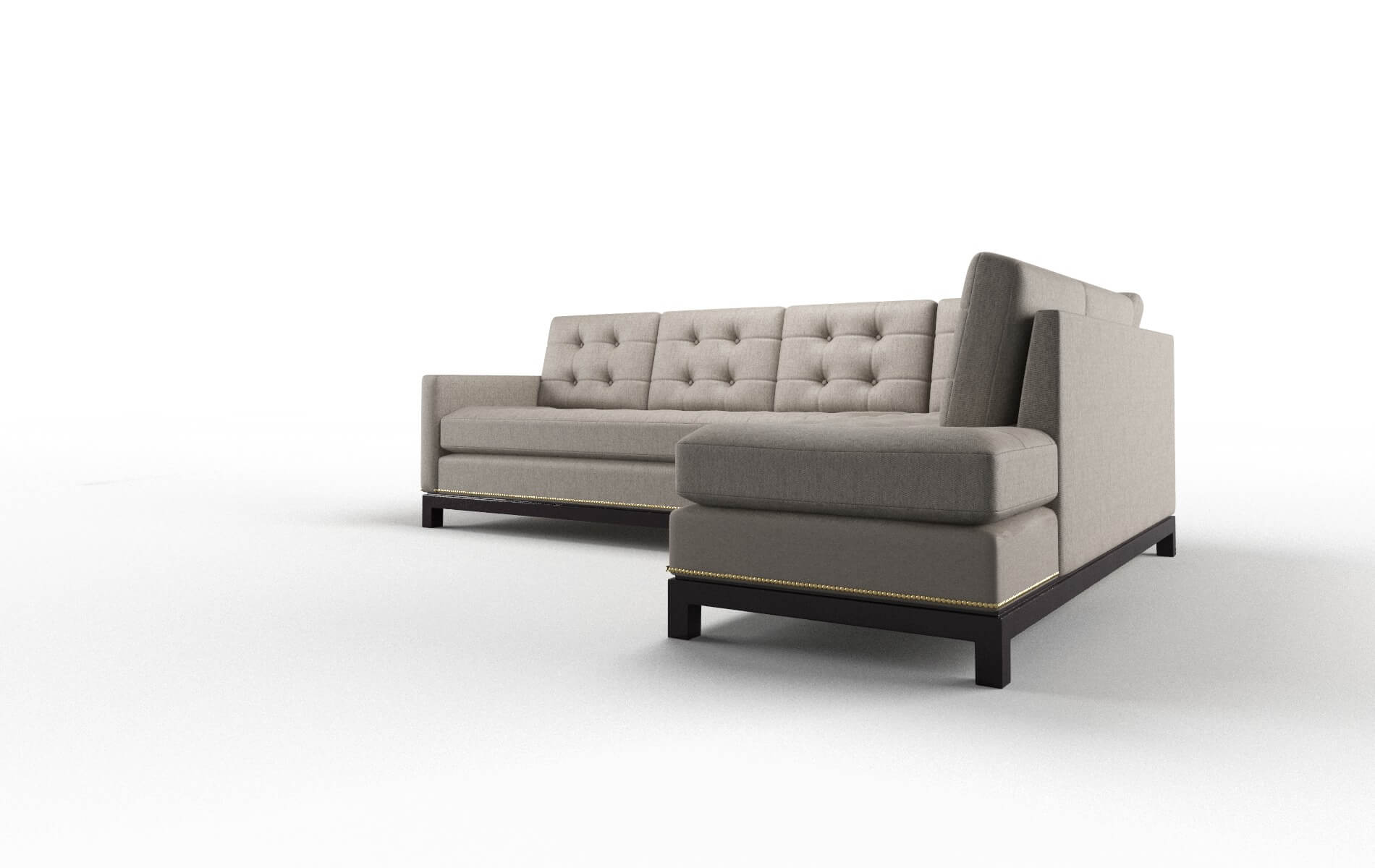 Davos Cosmo Taupe Panel espresso legs 4