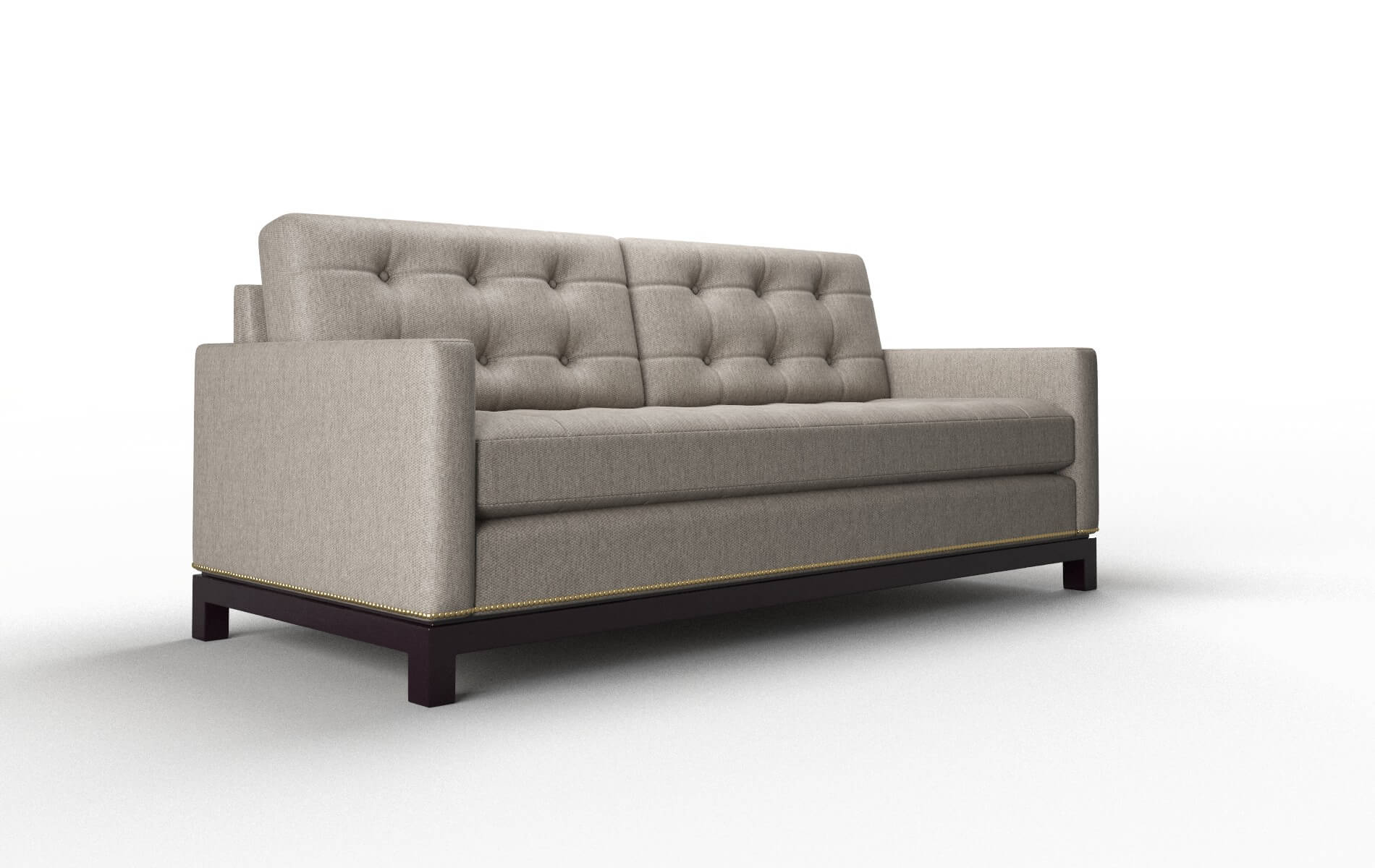 Davos Cosmo Taupe Sofa espresso legs 2