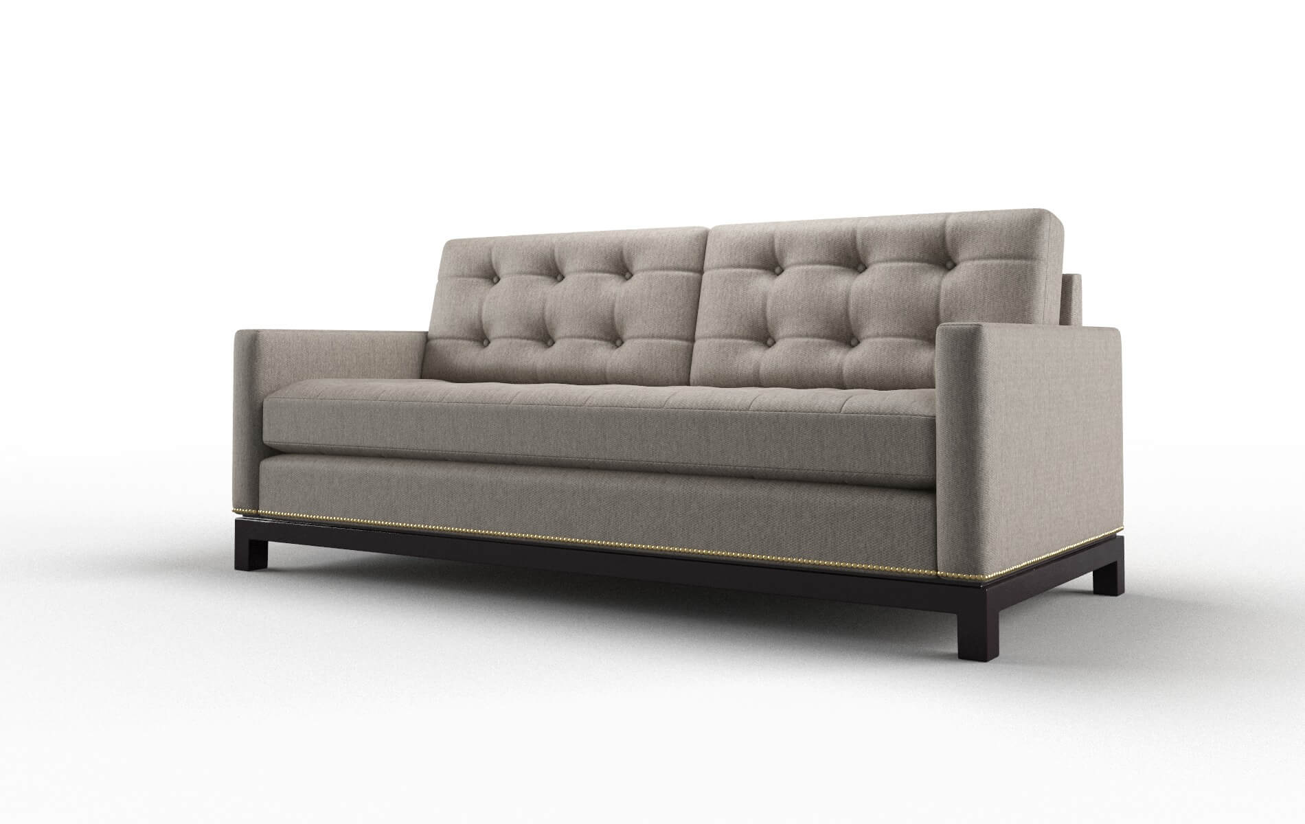 Davos Cosmo Taupe Sofa espresso legs 4
