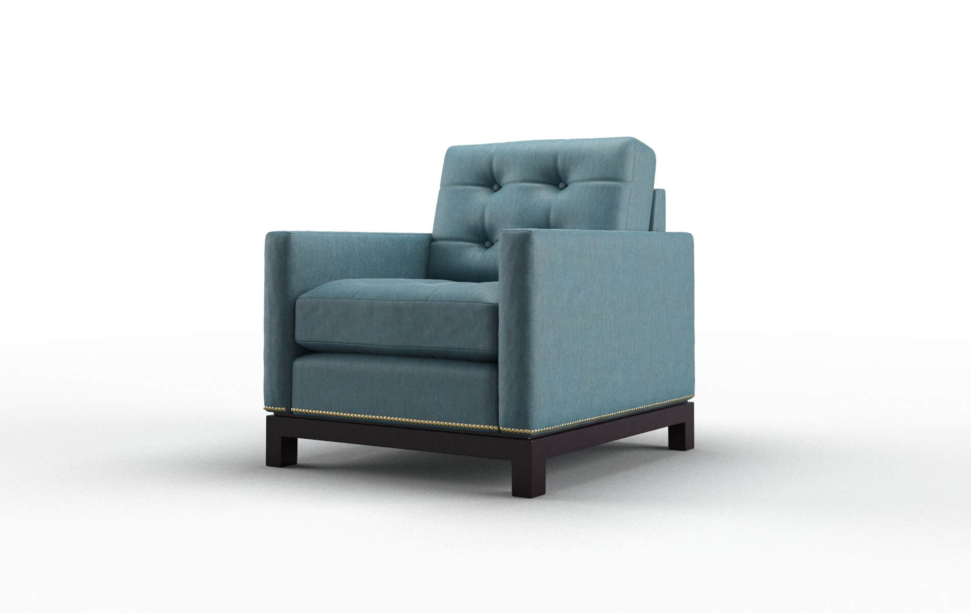 Davos Cosmo Teal Chair espresso legs 4
