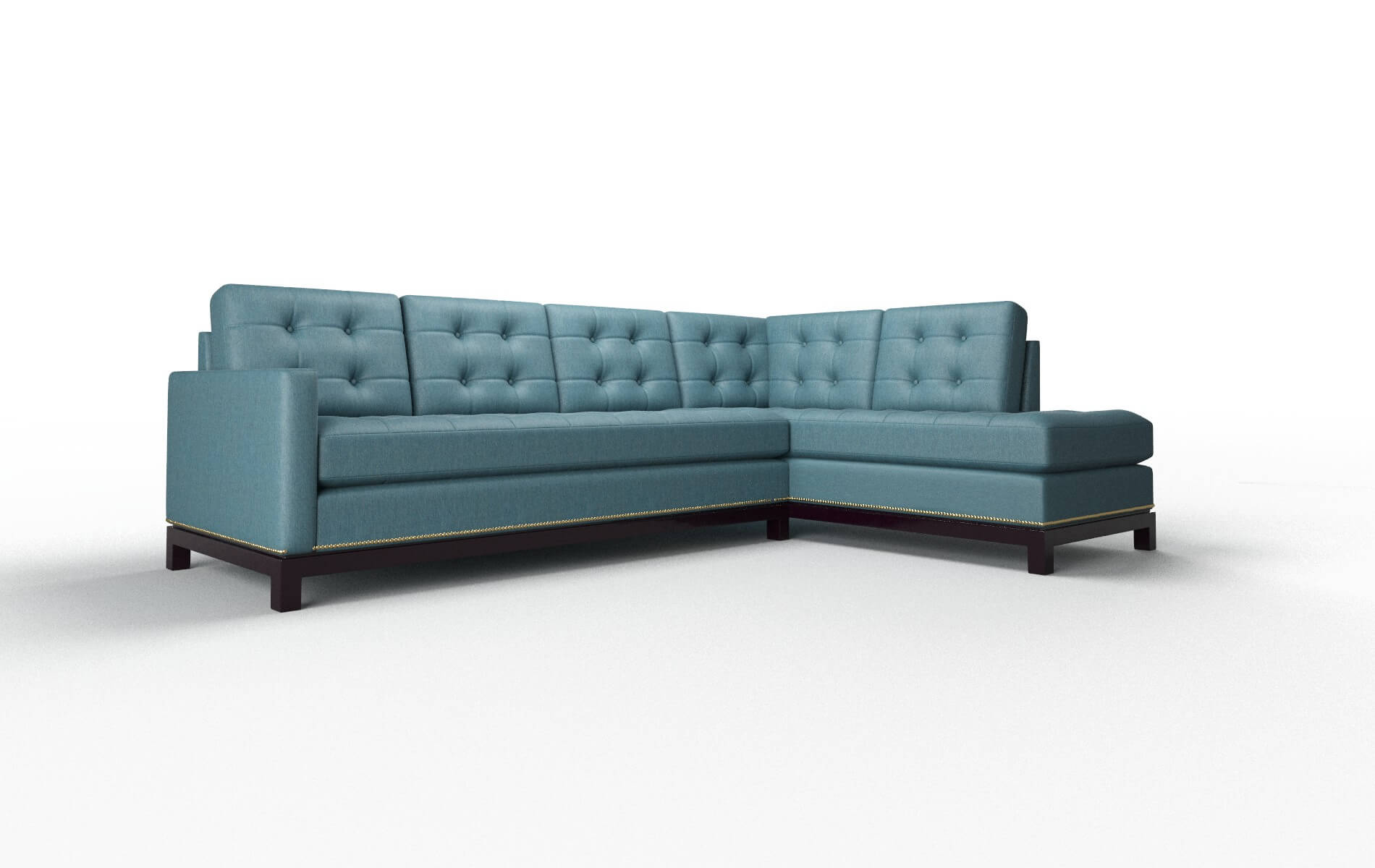 Davos Cosmo Teal Panel espresso legs 2