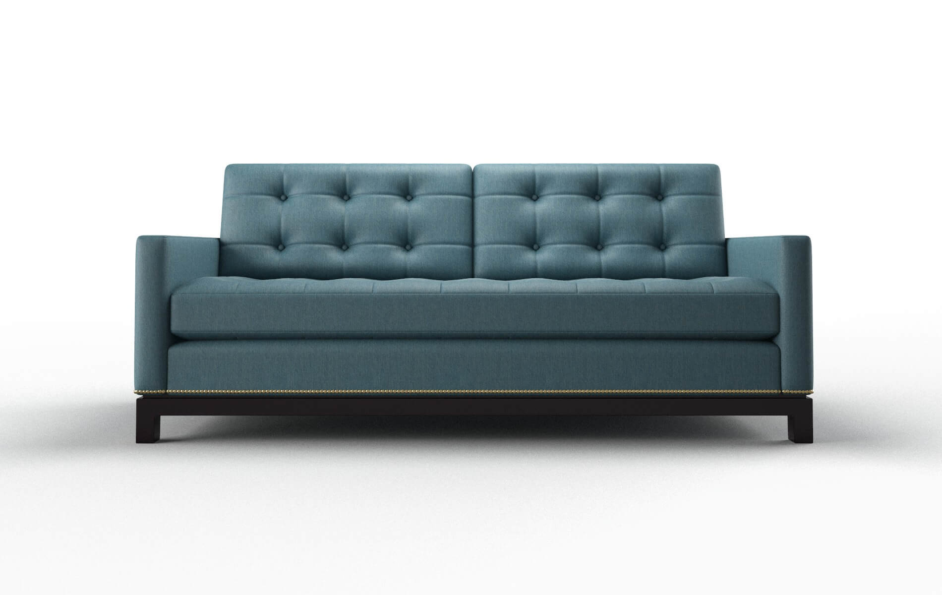 Davos Cosmo Teal Sofa espresso legs 1