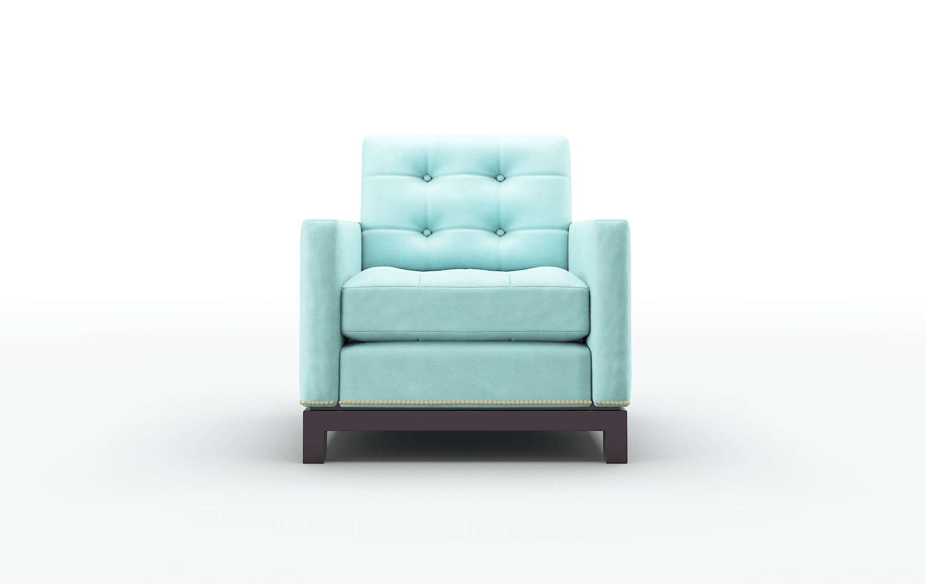 Davos Curious turquoise Chair Espresso Legs  1
