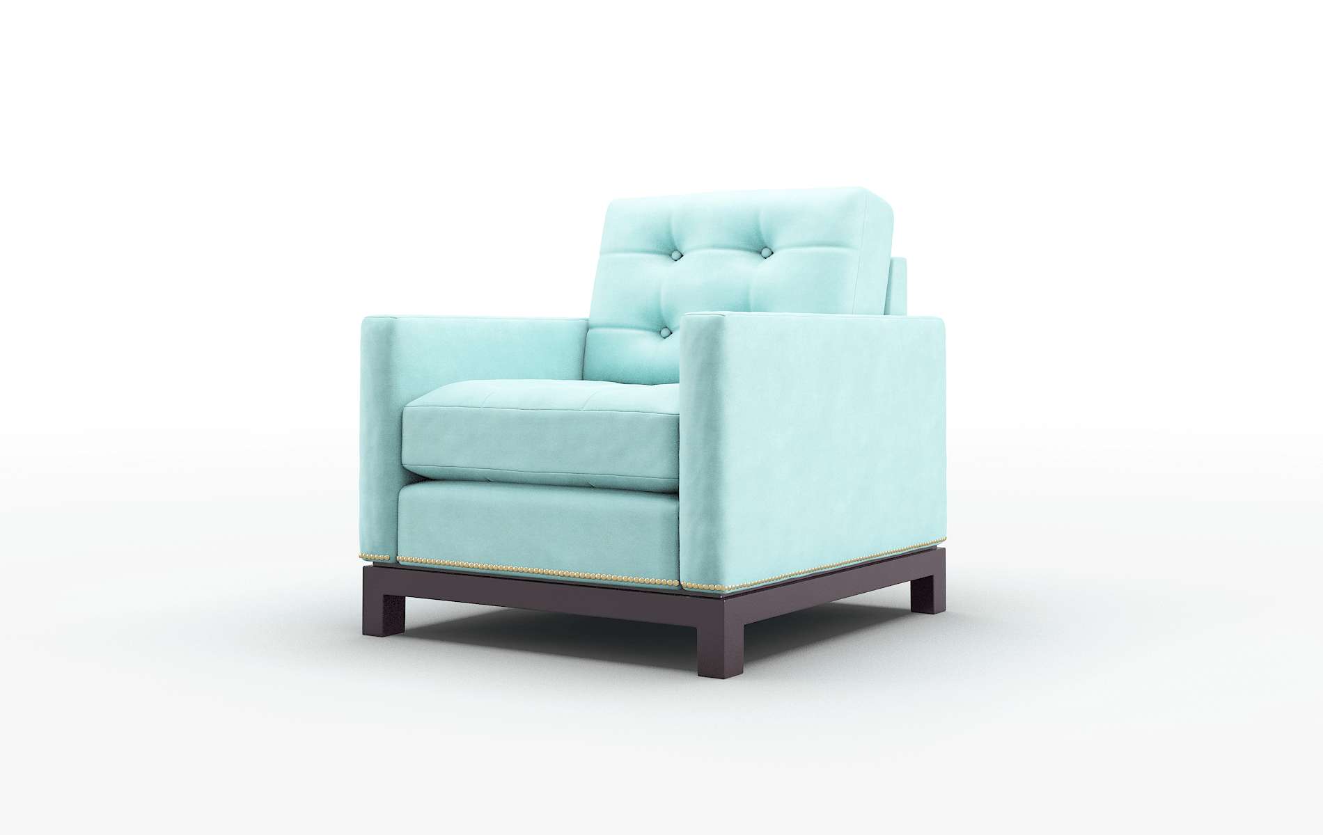 Davos Curious Turquoise Chair espresso legs 4
