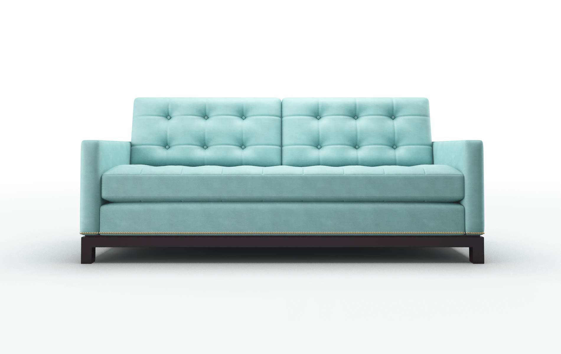 Davos Curious Turquoise Sofa espresso legs 1