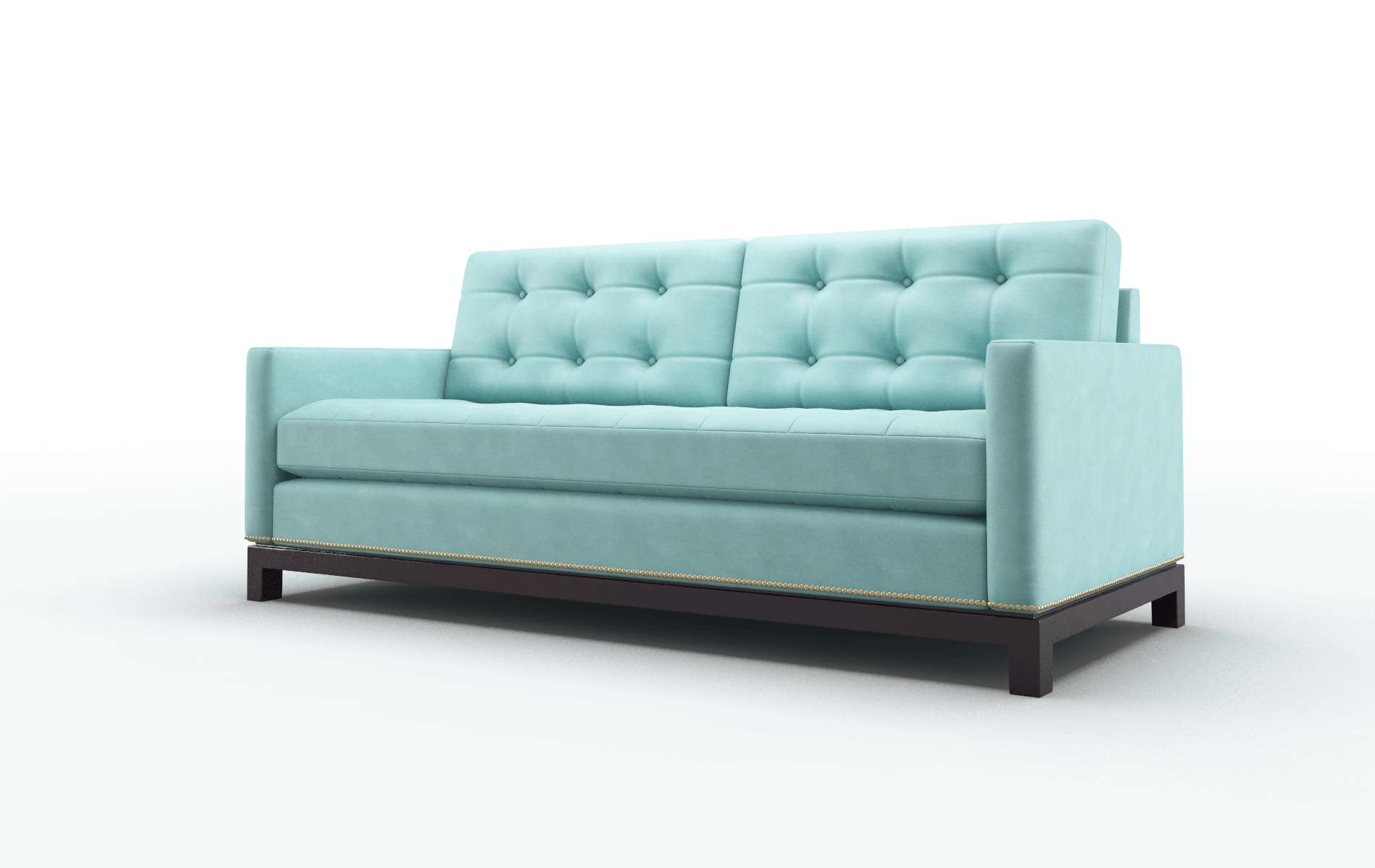 Davos Curious Turquoise Sofa espresso legs 4