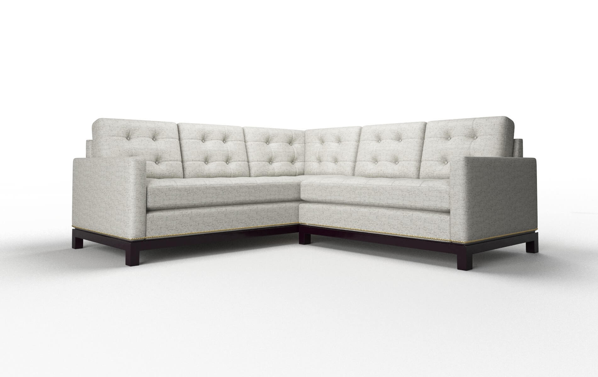 Davos Derby Ash Sectional espresso legs 1