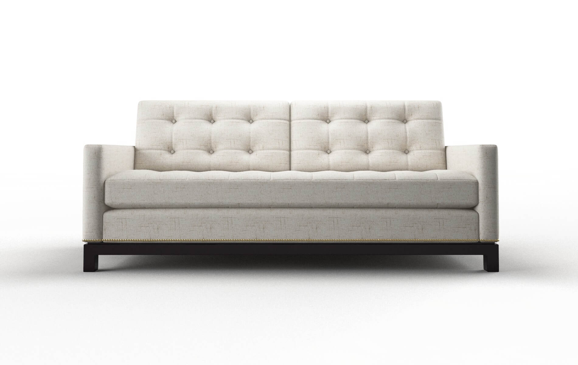 Davos Derby Taupe Sofa espresso legs 1