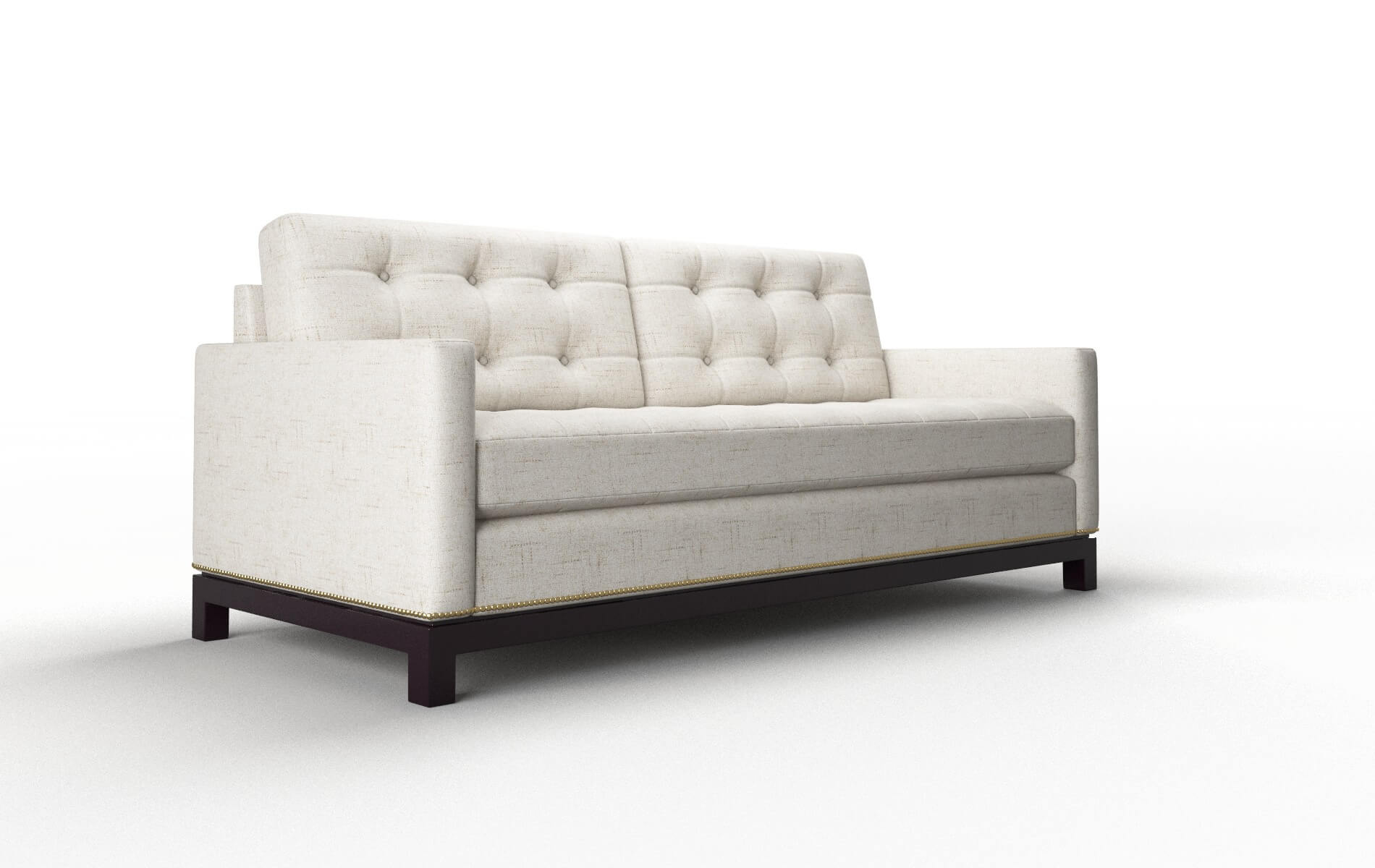 Davos Derby Taupe Sofa espresso legs 2