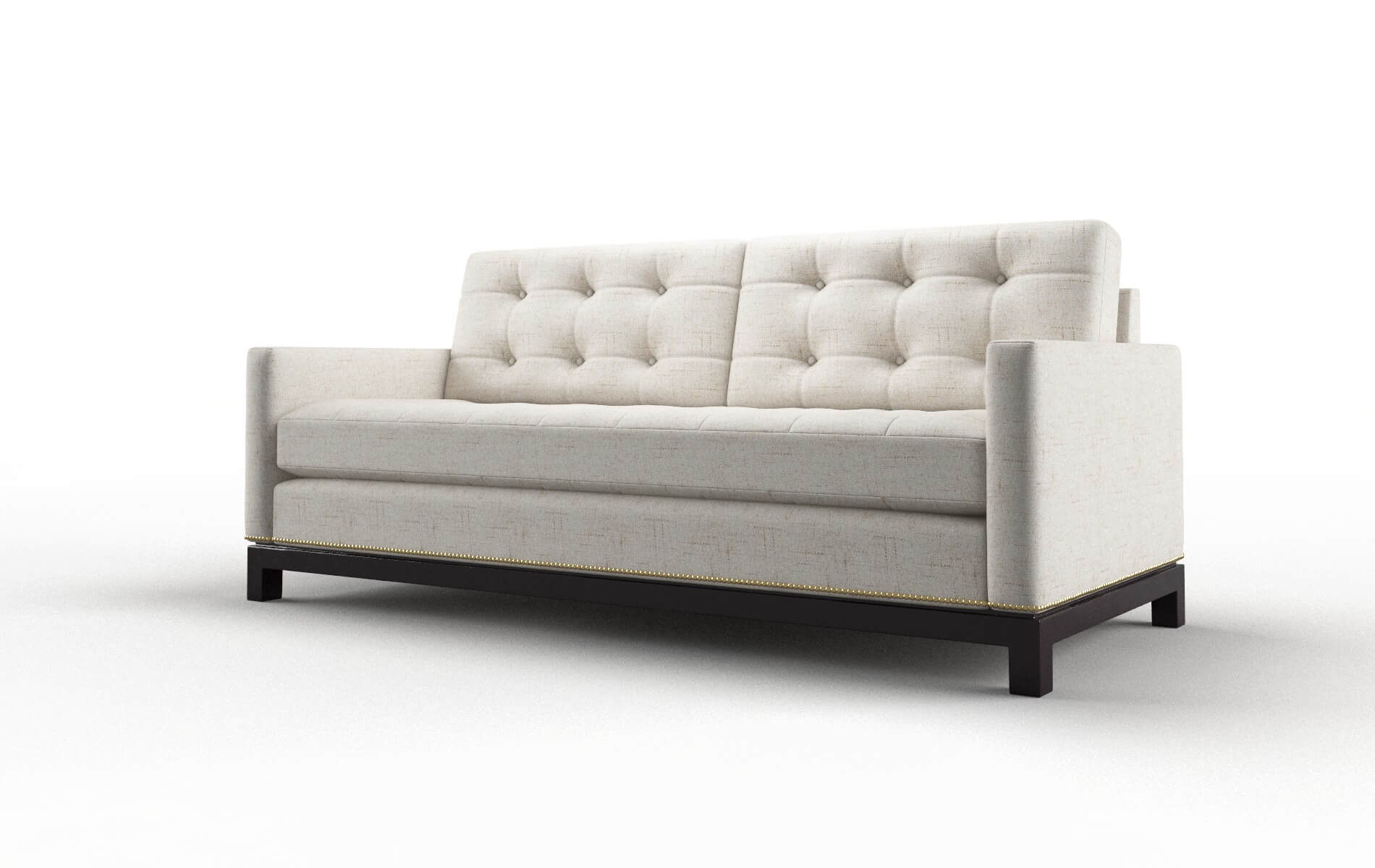 Davos Derby Taupe Sofa espresso legs 4