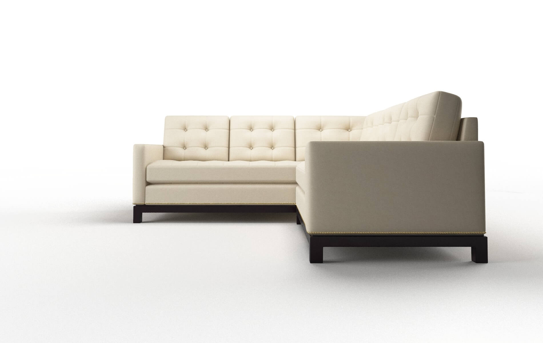 Davos Dream_d Almond Sectional espresso legs 5