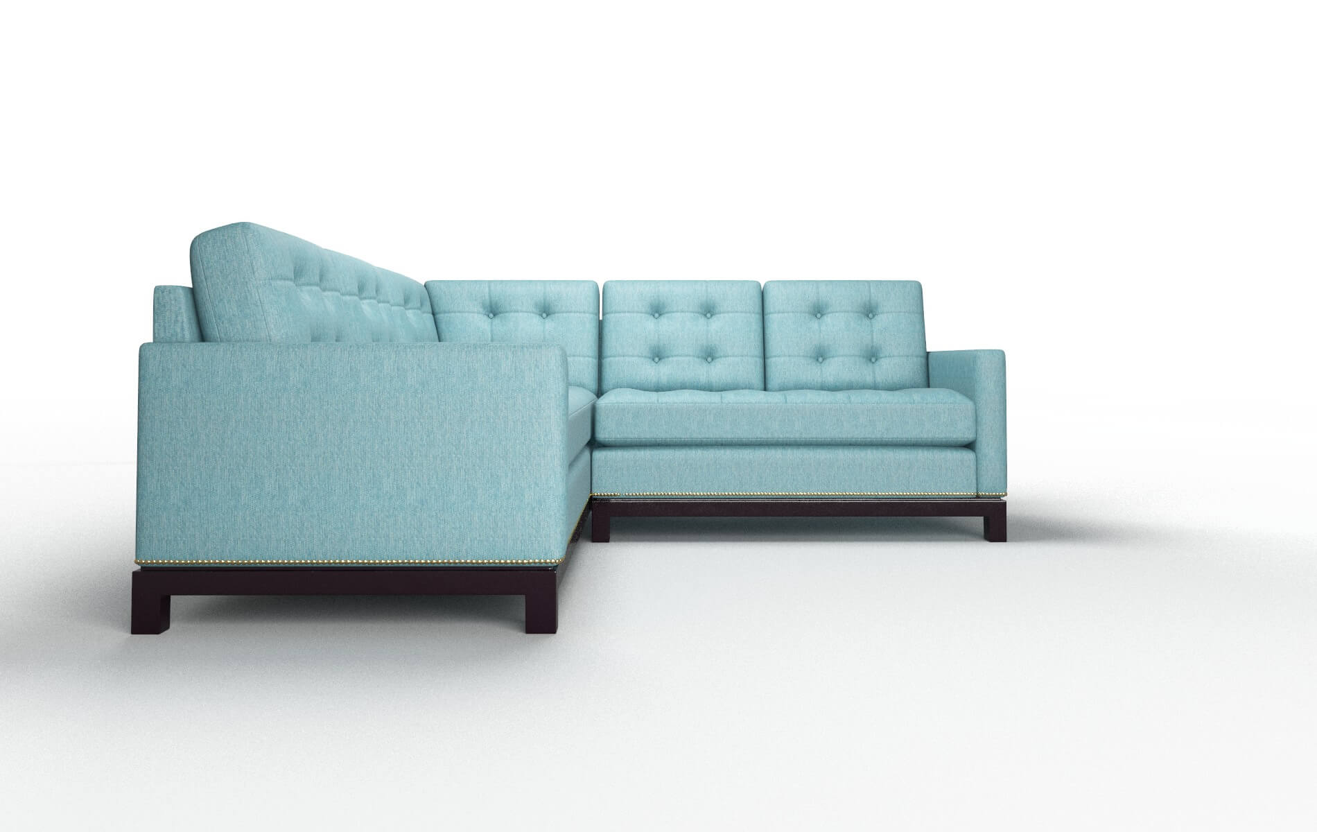 Davos Dream_d Peacock Sectional espresso legs 2