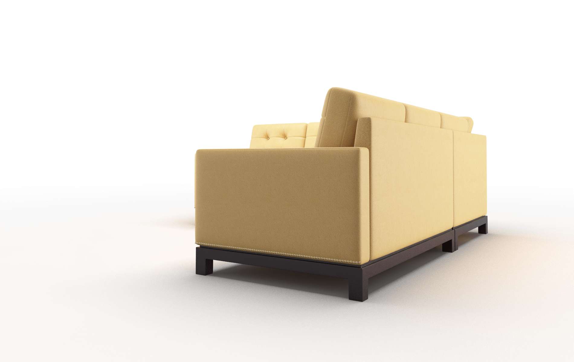 Davos Dream_d Sunflower Sectional espresso legs 4